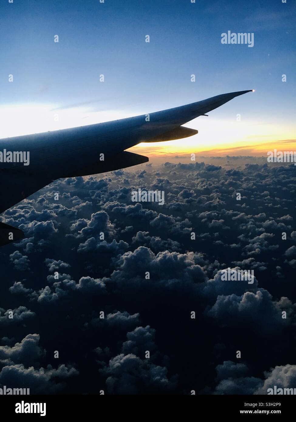 View from a plane Stock Photo