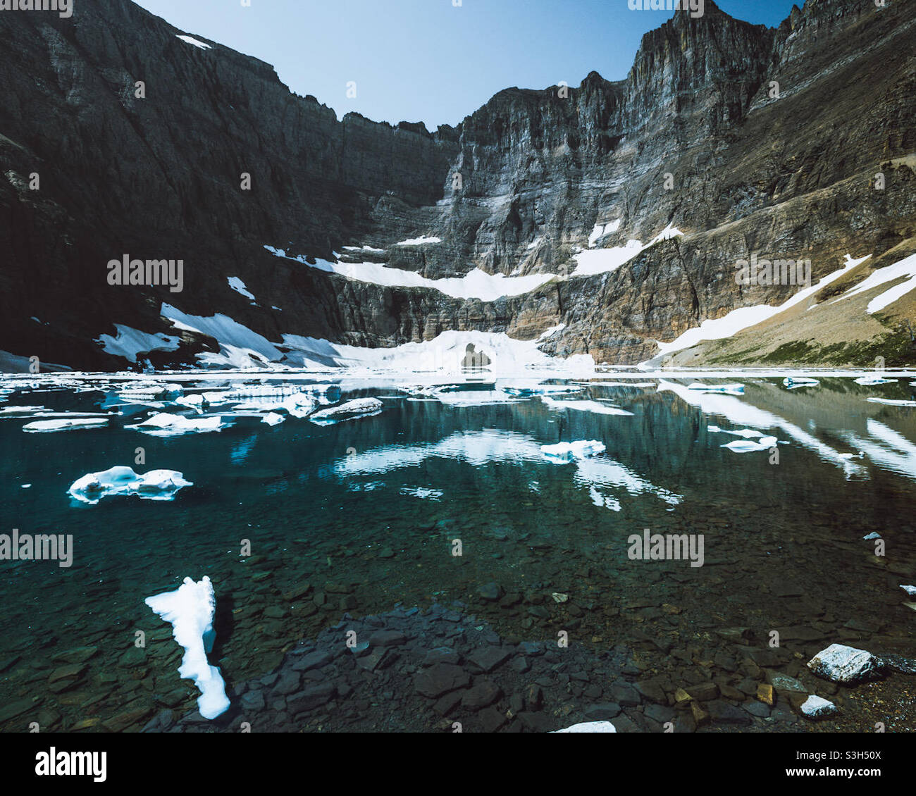 Iceberg Lake Glacier National Park Stock Photo Alamy