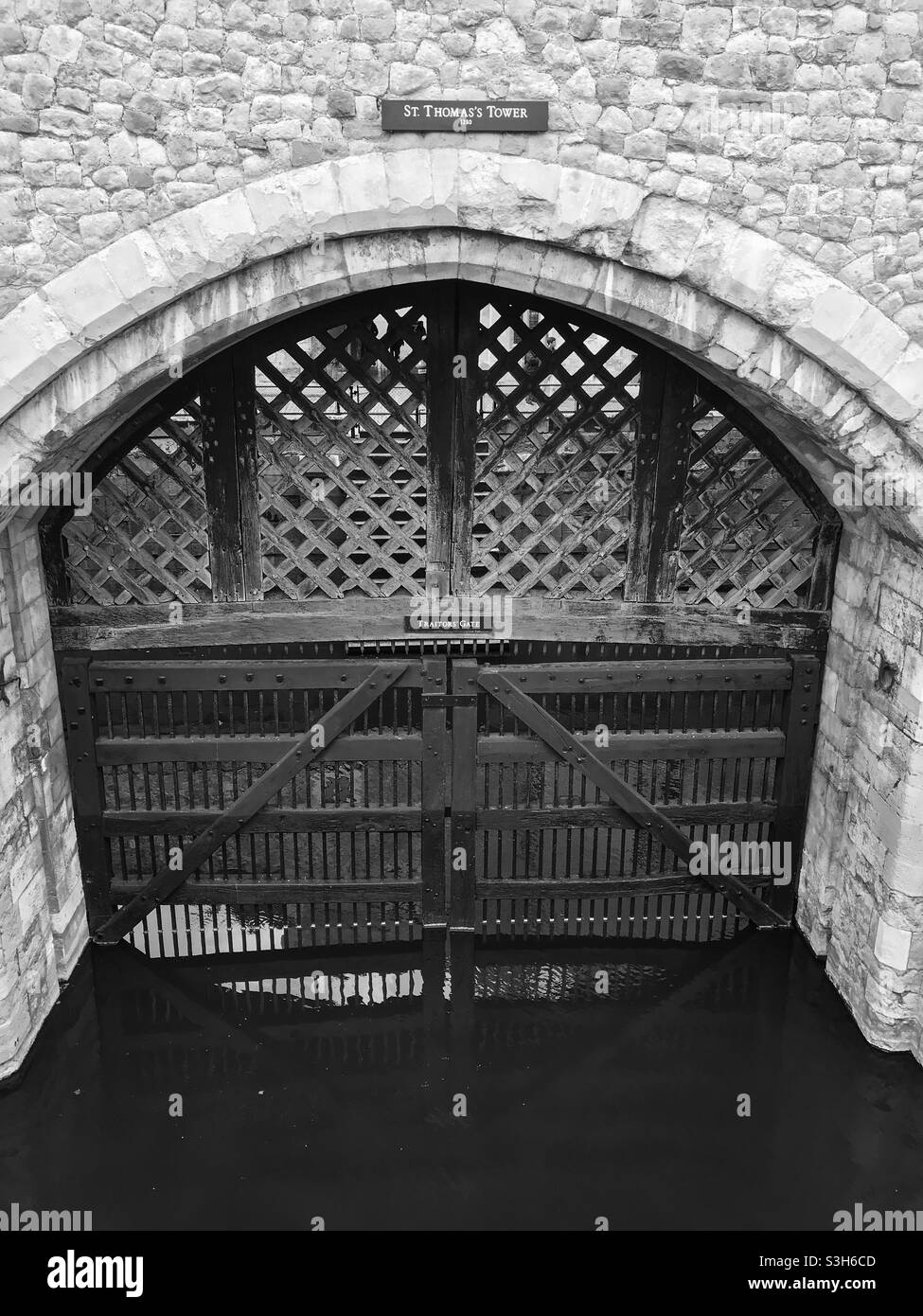 Traitors gate, Tower of London - Smartphone Captured Stock Image