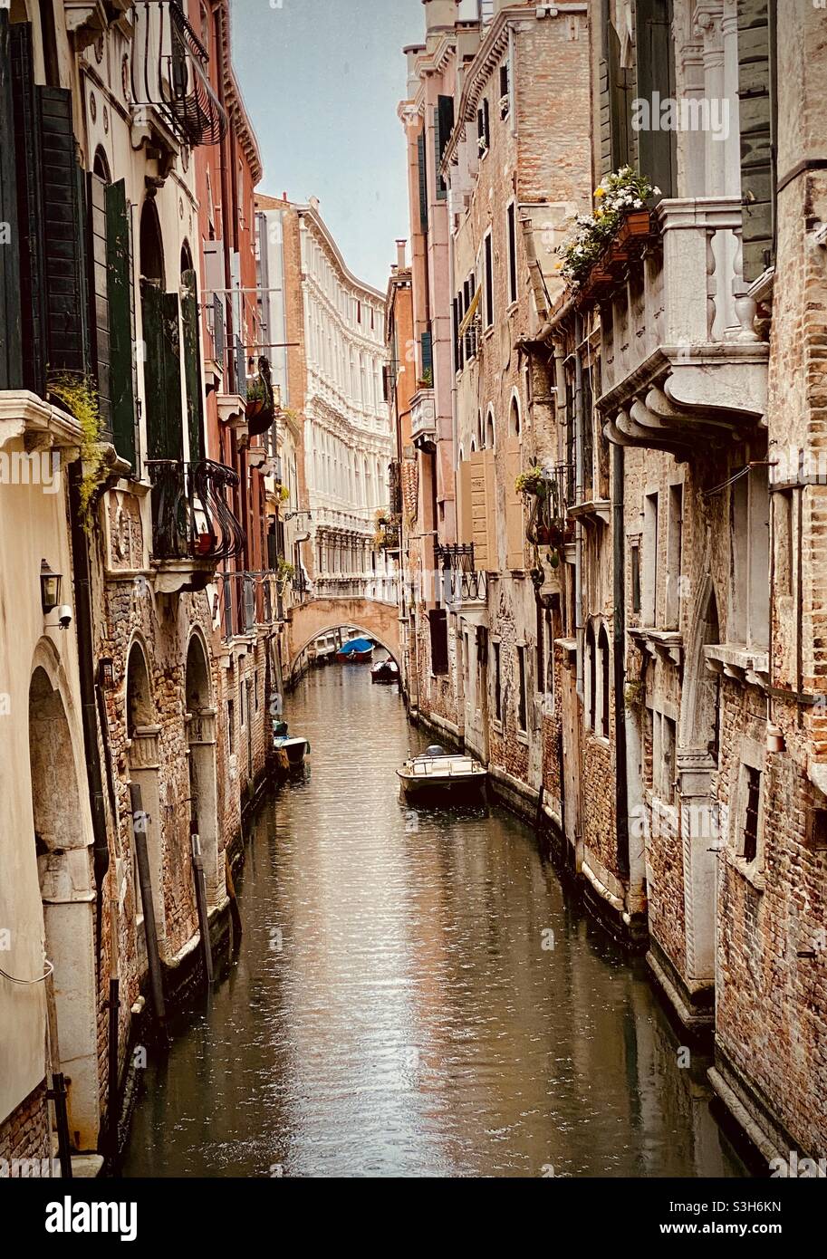 The canals of Venice, Italy - Smartphone Captured Stock Image
