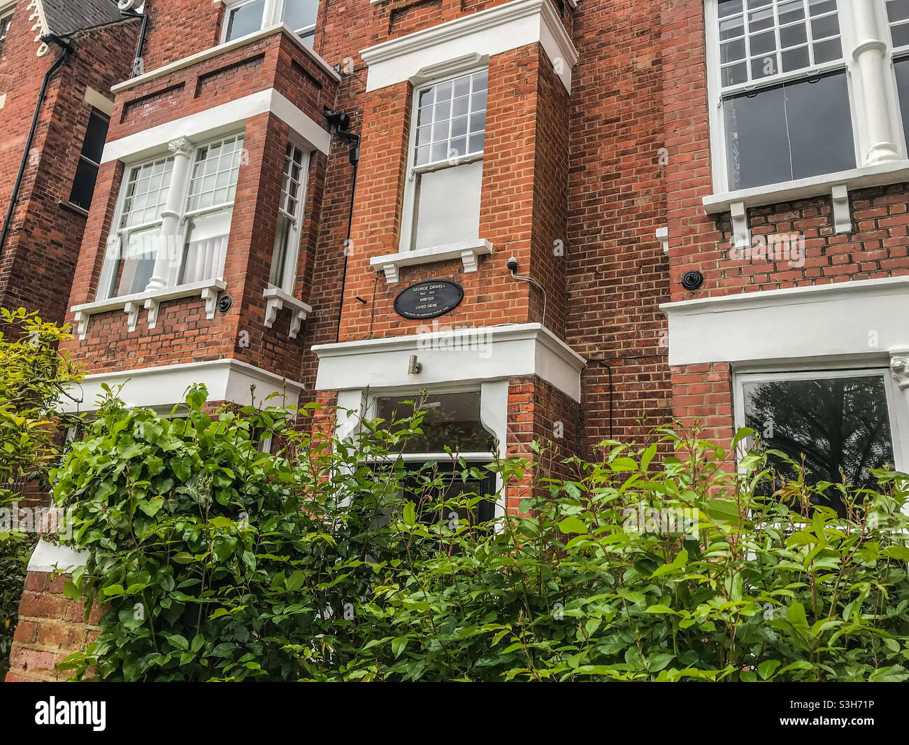 Orwell home, Hampstead, London Stock Photo Alamy