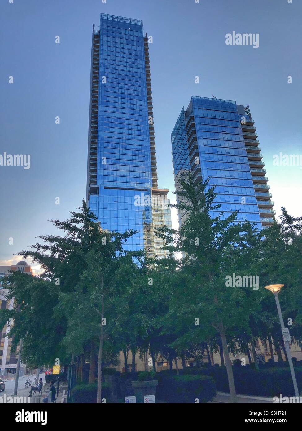 Yorkville, a Toronto downtown neighbourhood. - Smartphone Captured Stock Image