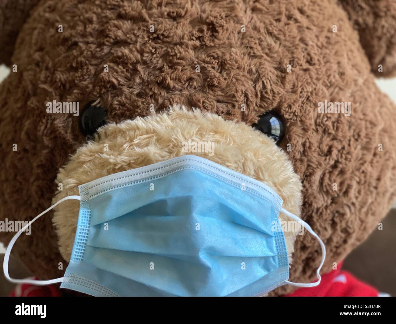 Masking up - Smartphone Captured Stock Image