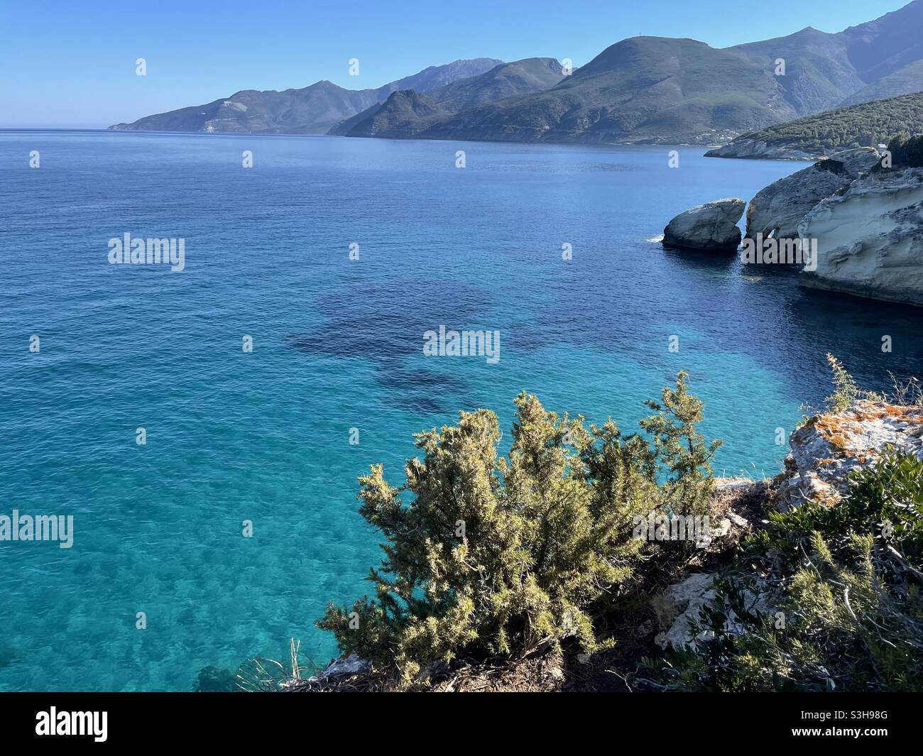 Corsican coastline Stock Photo