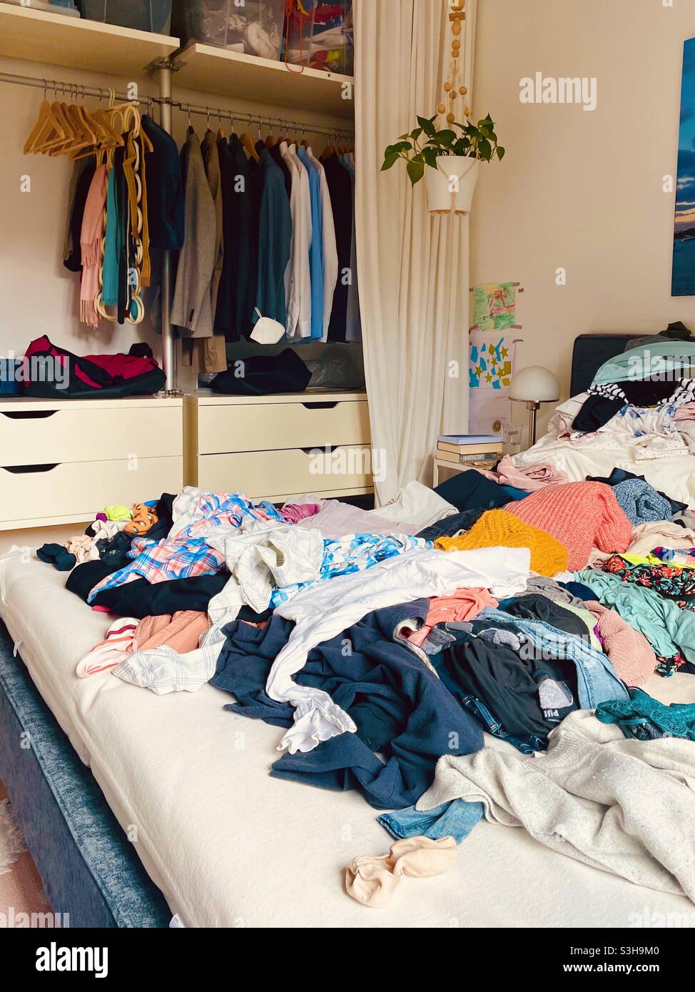 Step One of the Kondo Method - Smartphone Captured Stock Image