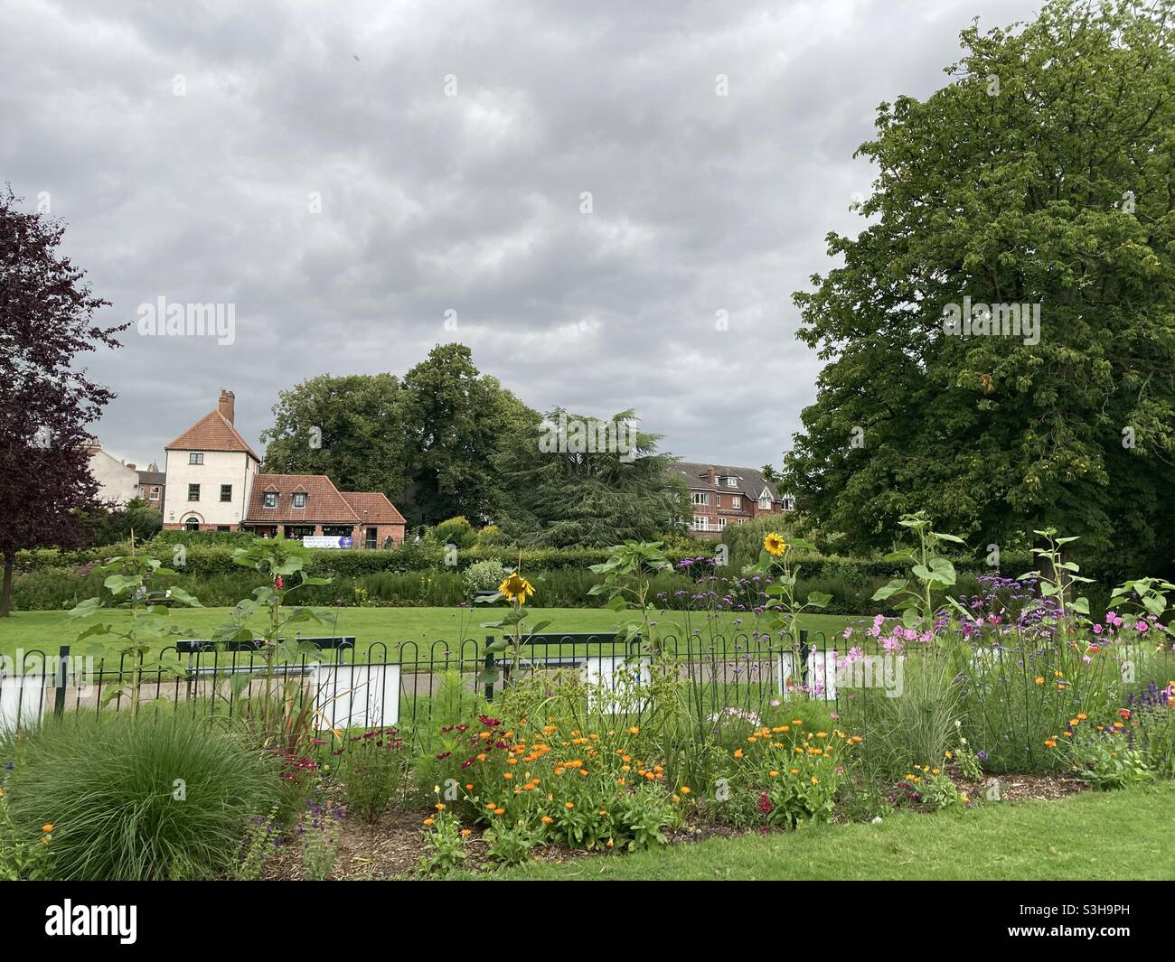 Flowers, Rowntree Park, York Stock Photo Alamy