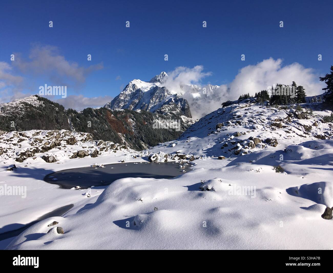 Artist Point Mount Baker Snoqualmie National Forest Deming Washington Stock Photo