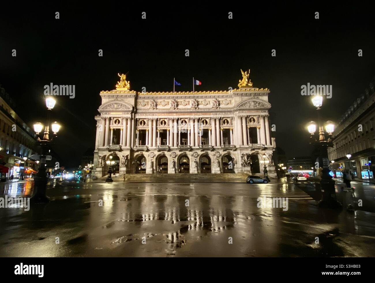 Palais Garnier, opera house at the Place de l'Opéra in the 9th arrondissement of Paris, France, built 1861-1875 - Smartphone Captured Stock Image
