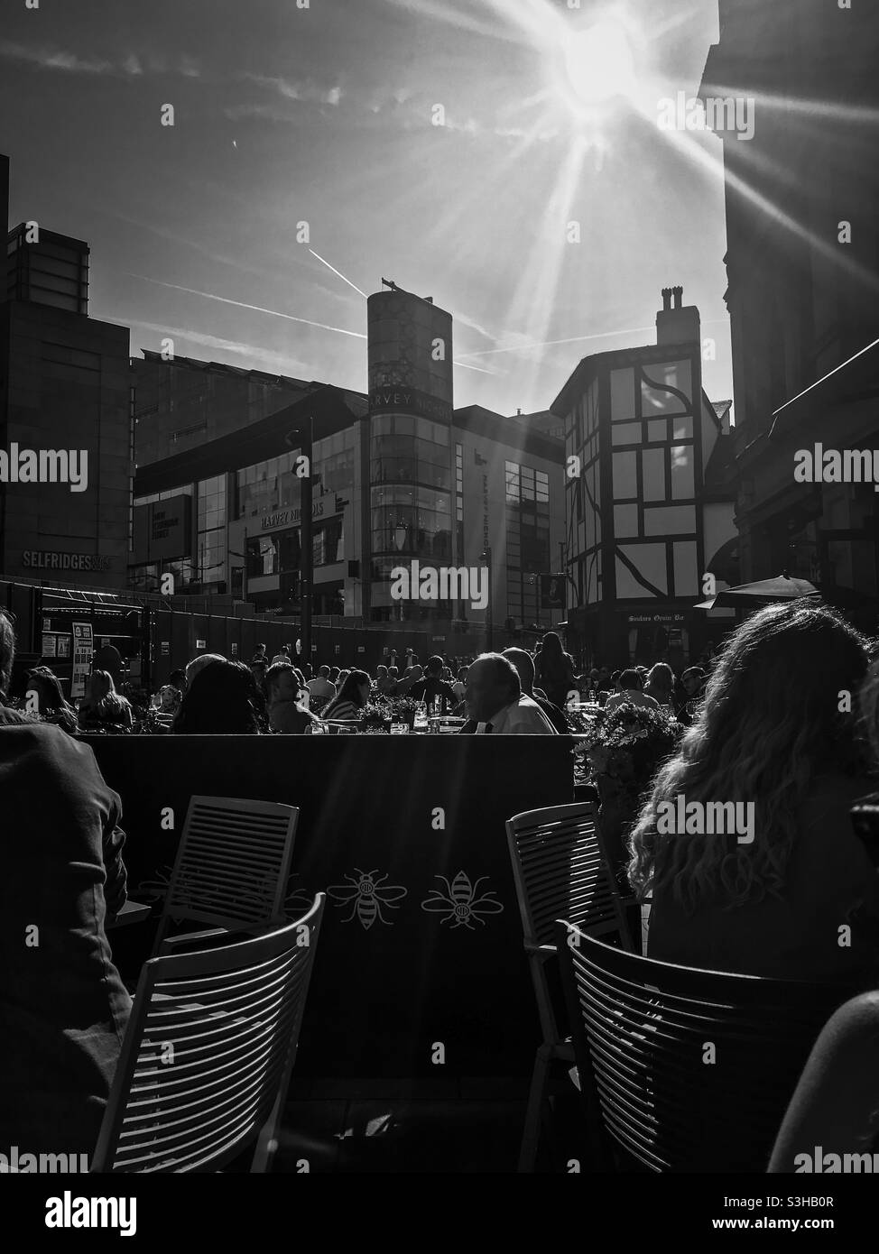 Manchester on a sunny spring day - Smartphone Captured Stock Image