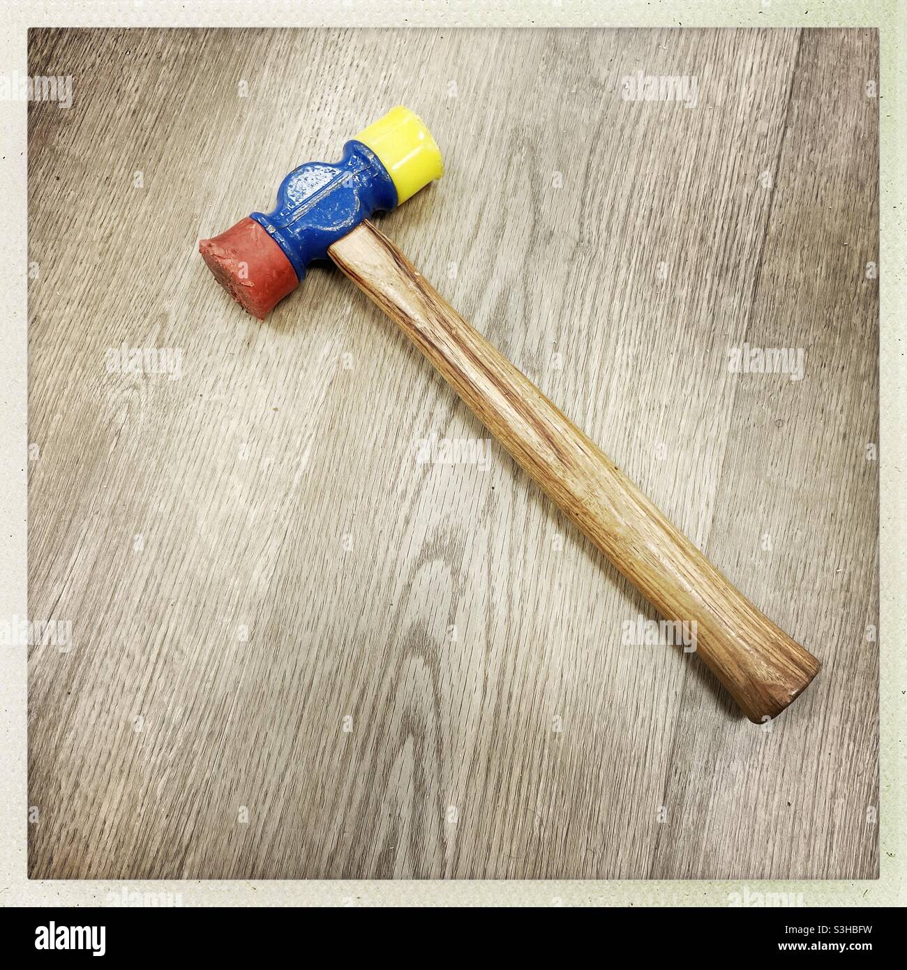 Colorful hanger on new floor - Smartphone Captured Stock Image