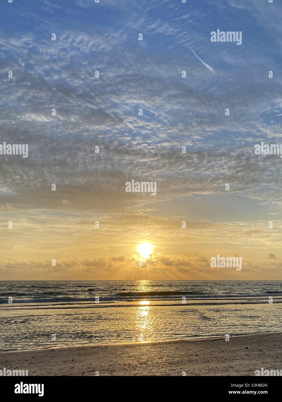 Sunset over Gulf of Mexico - Smartphone Captured Stock Image