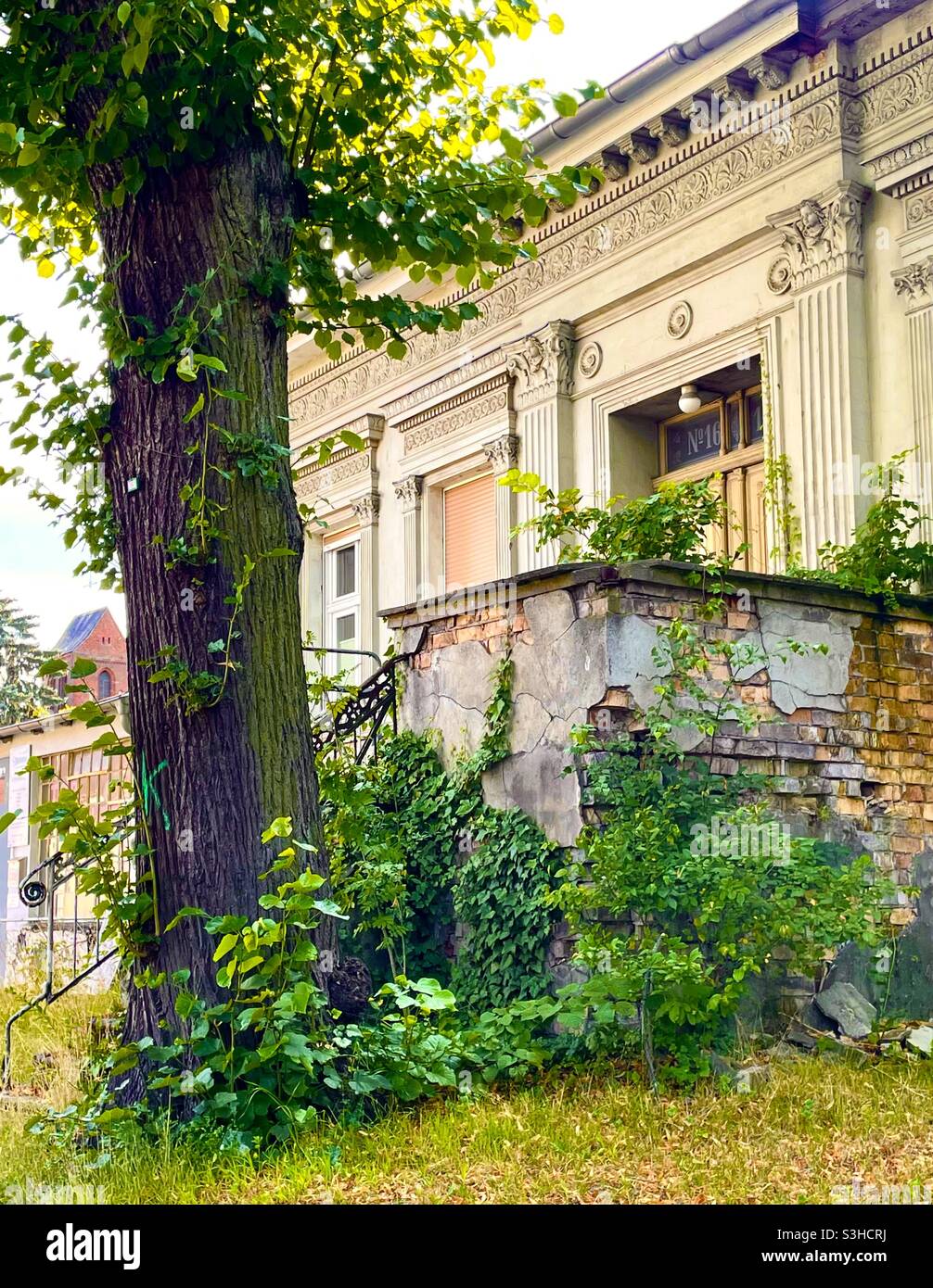 Beautiful crumbling wall in Berlin - Smartphone Captured Stock Image