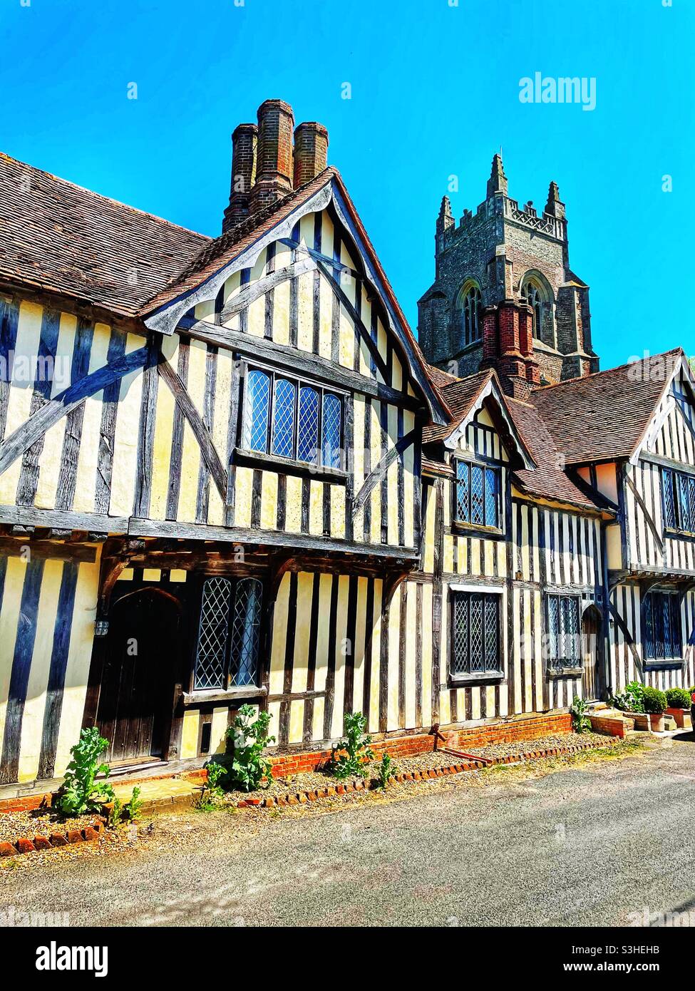 Stoke By-Nayland Suffolk - Smartphone Captured Stock Image