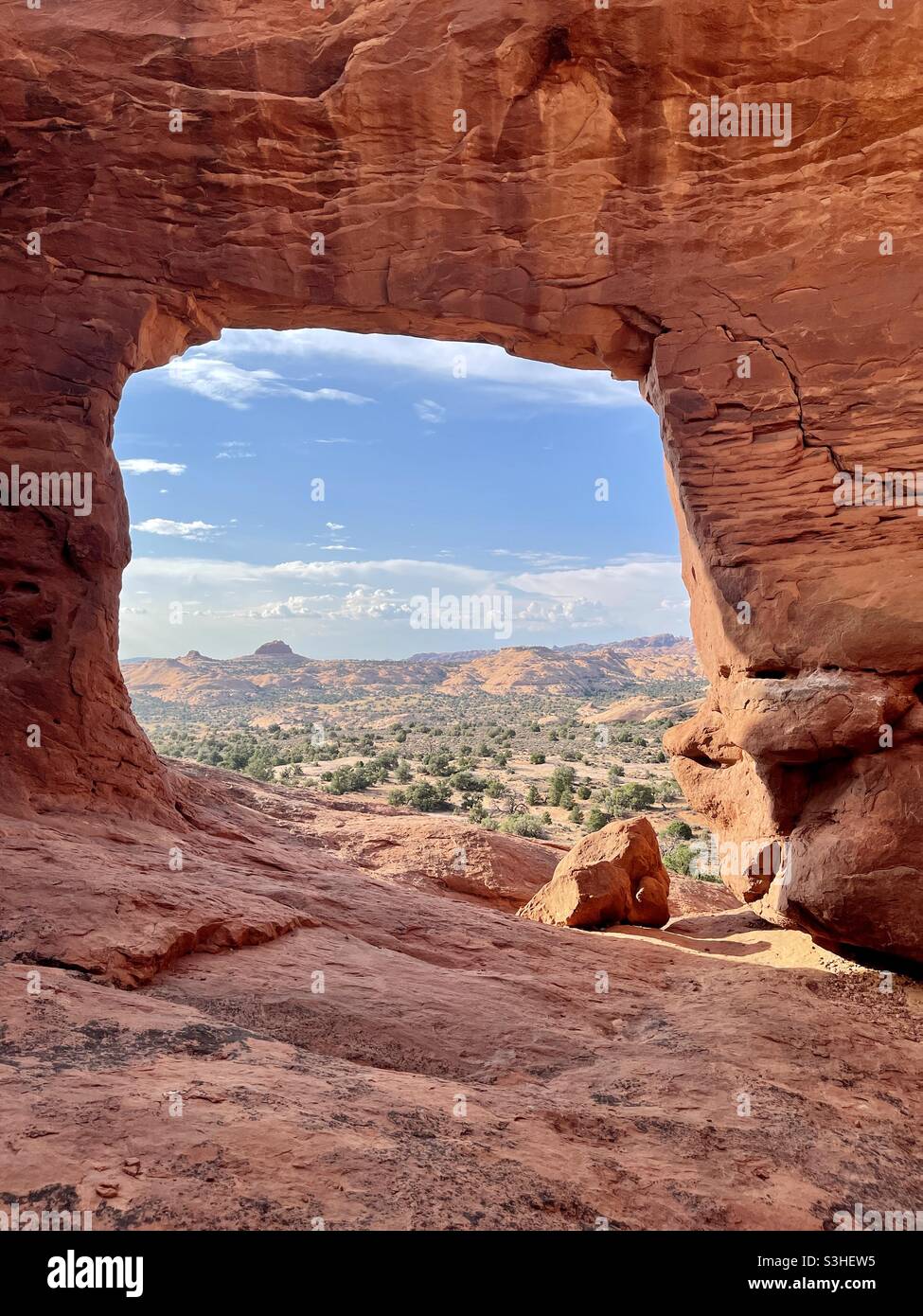 Picture frame arch in Moab Stock Photo Alamy