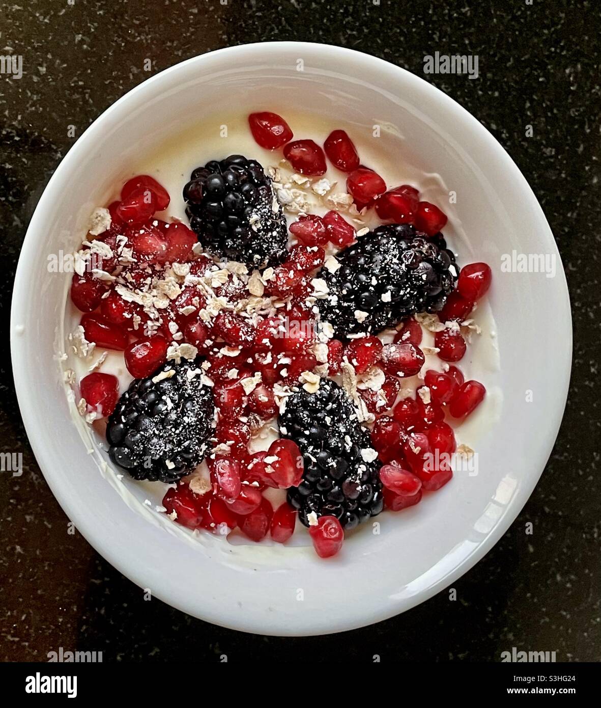 Healthy Yoghurt Dessert Stock Photo - Alamy