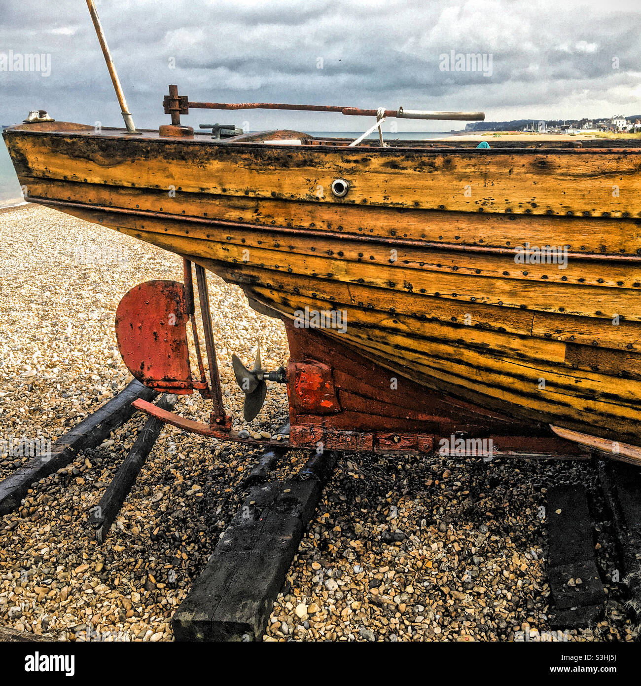 Stern of the Lady Irene - Smartphone Captured Stock Image