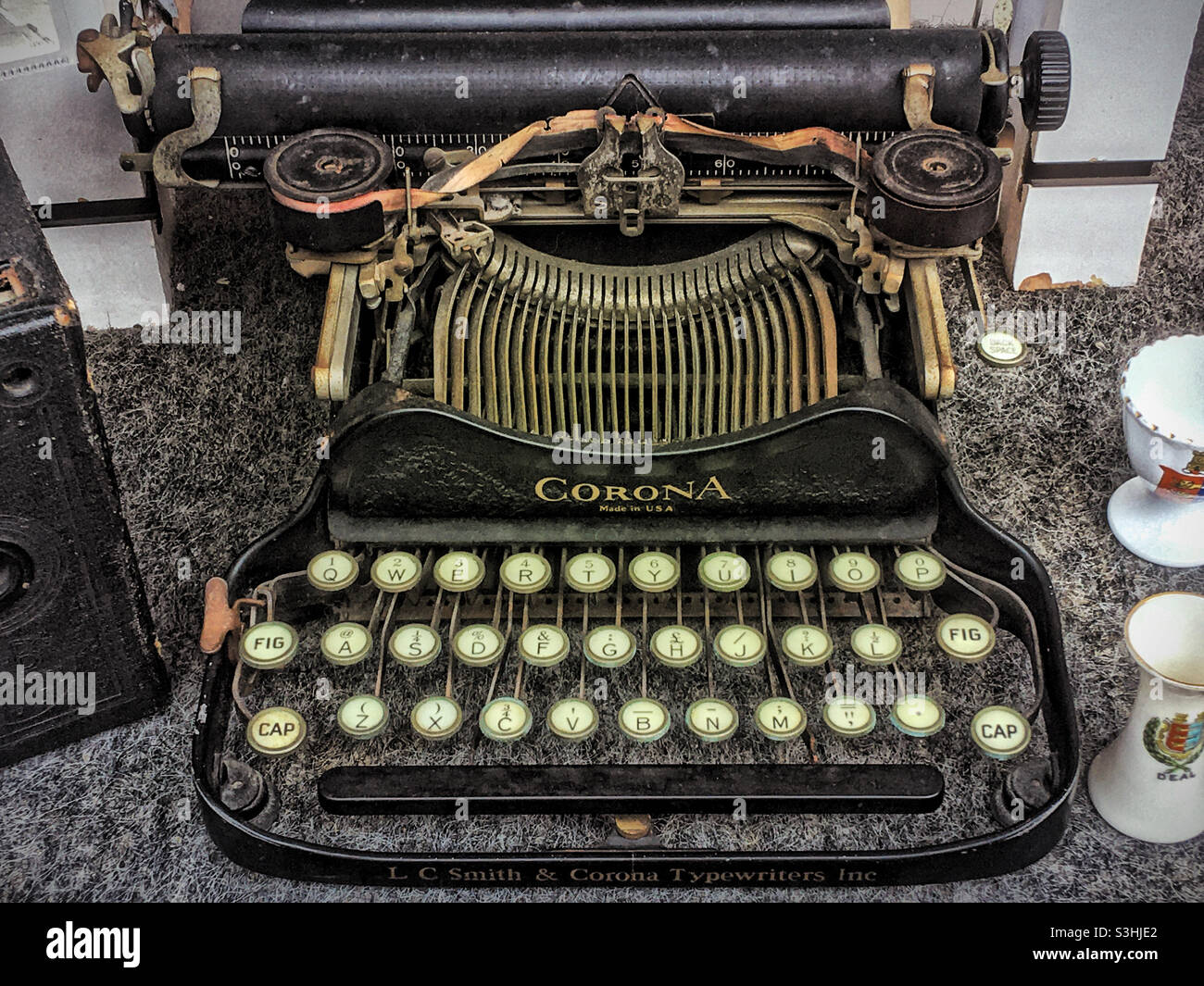 Corona Typewriter Stock Photo
