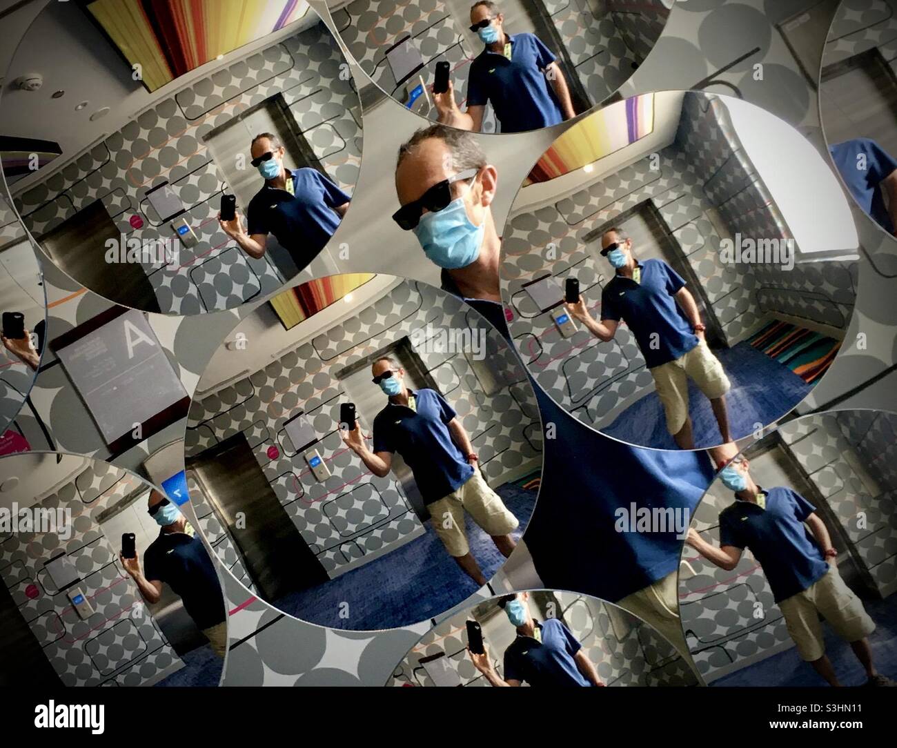 Mirror Mask - Smartphone Captured Stock Image