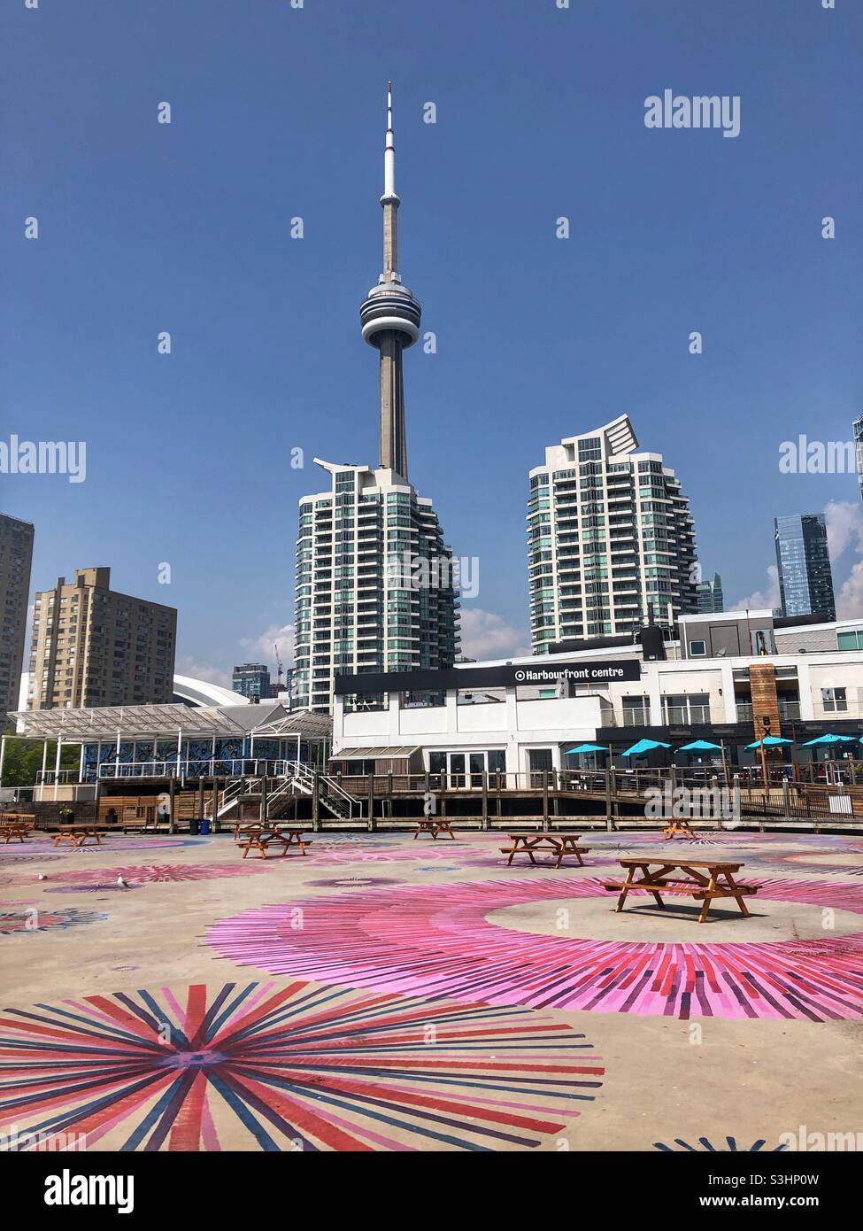 Harbourfront Centre in Toronto, Canada. - Smartphone Captured Stock Image