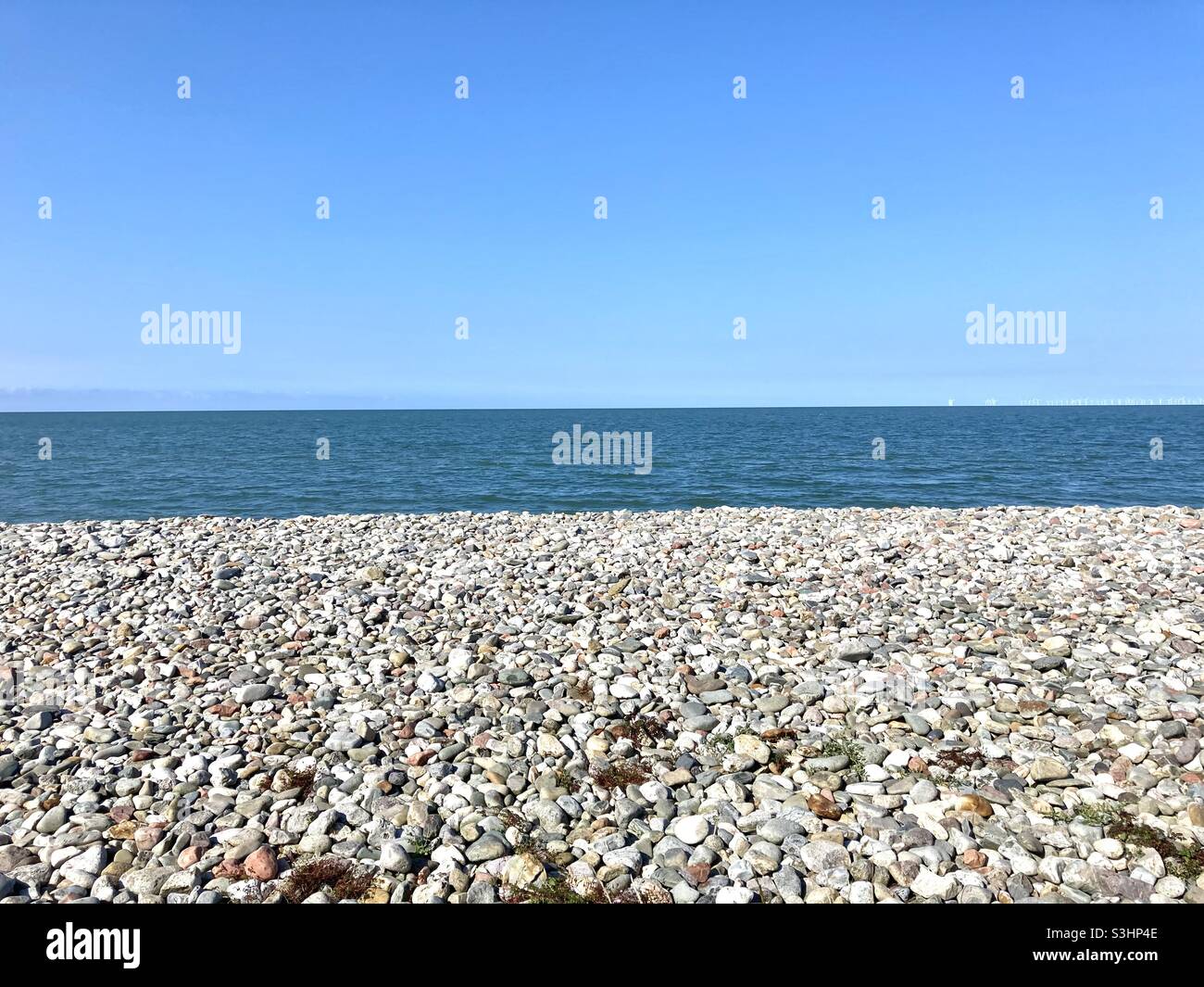 Llandudno Wales pebble beach - Smartphone Captured Stock Image