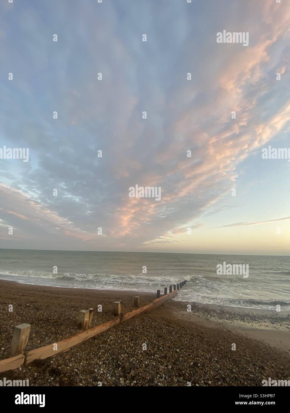 Sunset over sea - Smartphone Captured Stock Image