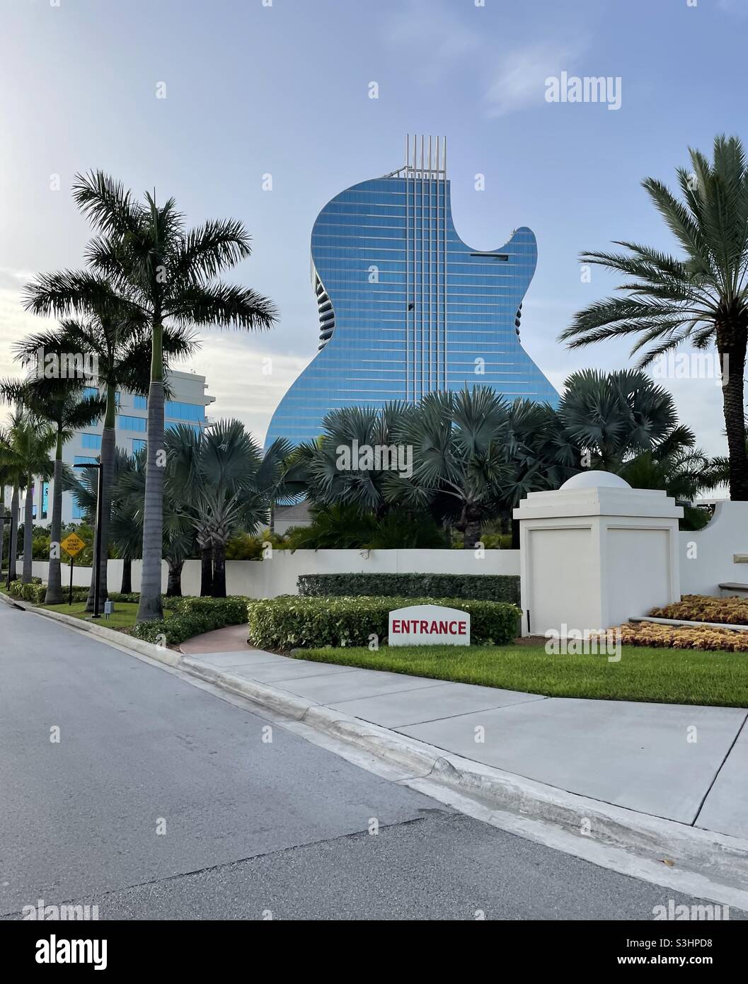 Street entrance view of the Hard Rock Hotel Hollywood, Florida Stock Photo  - Alamy
