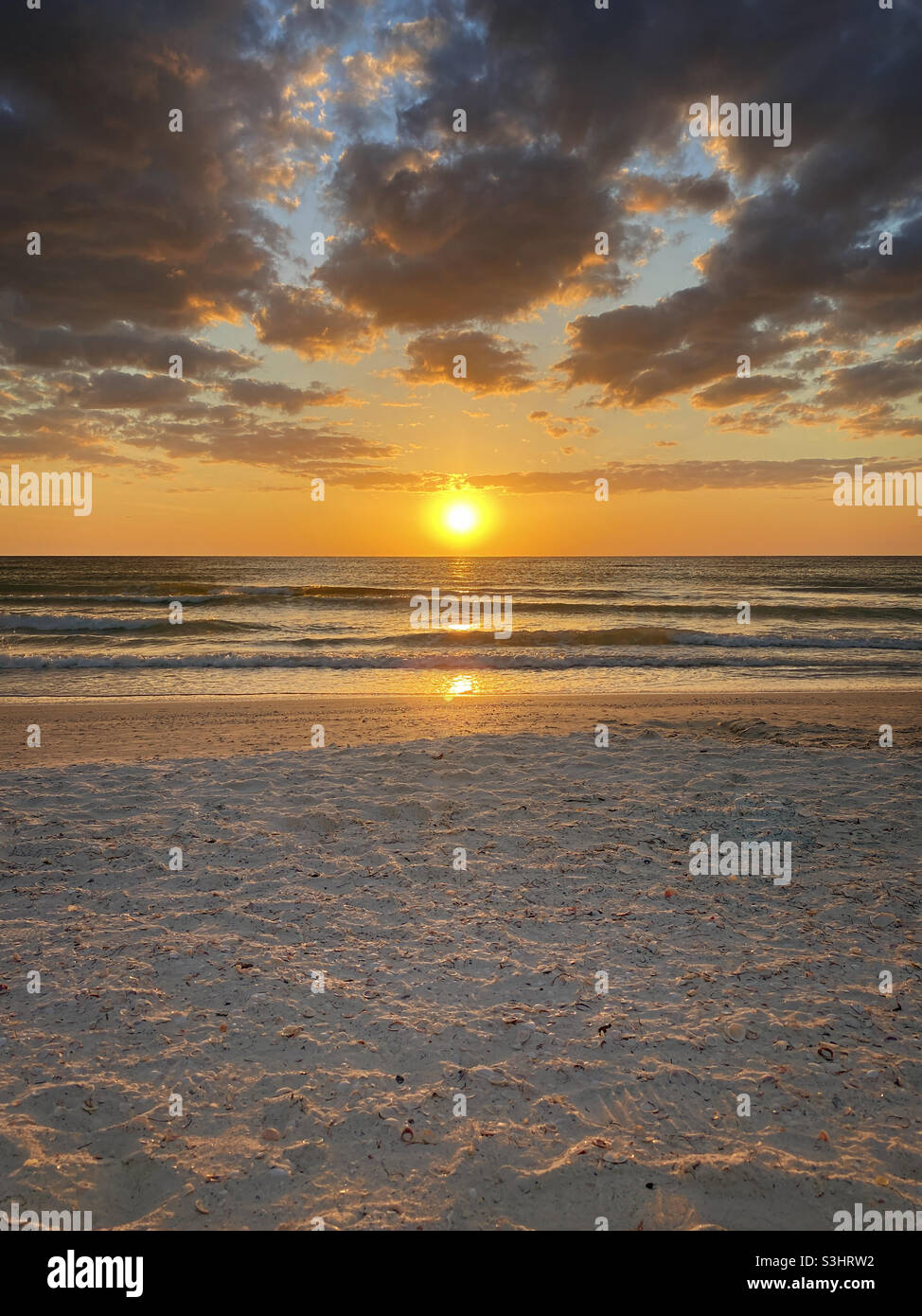 Sunset over Gulf of Mexico - Smartphone Captured Stock Image