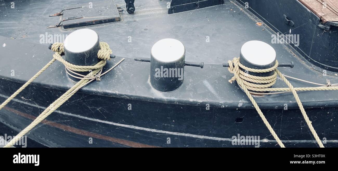 Ship‘s mooring Bollards - Smartphone Captured Stock Image