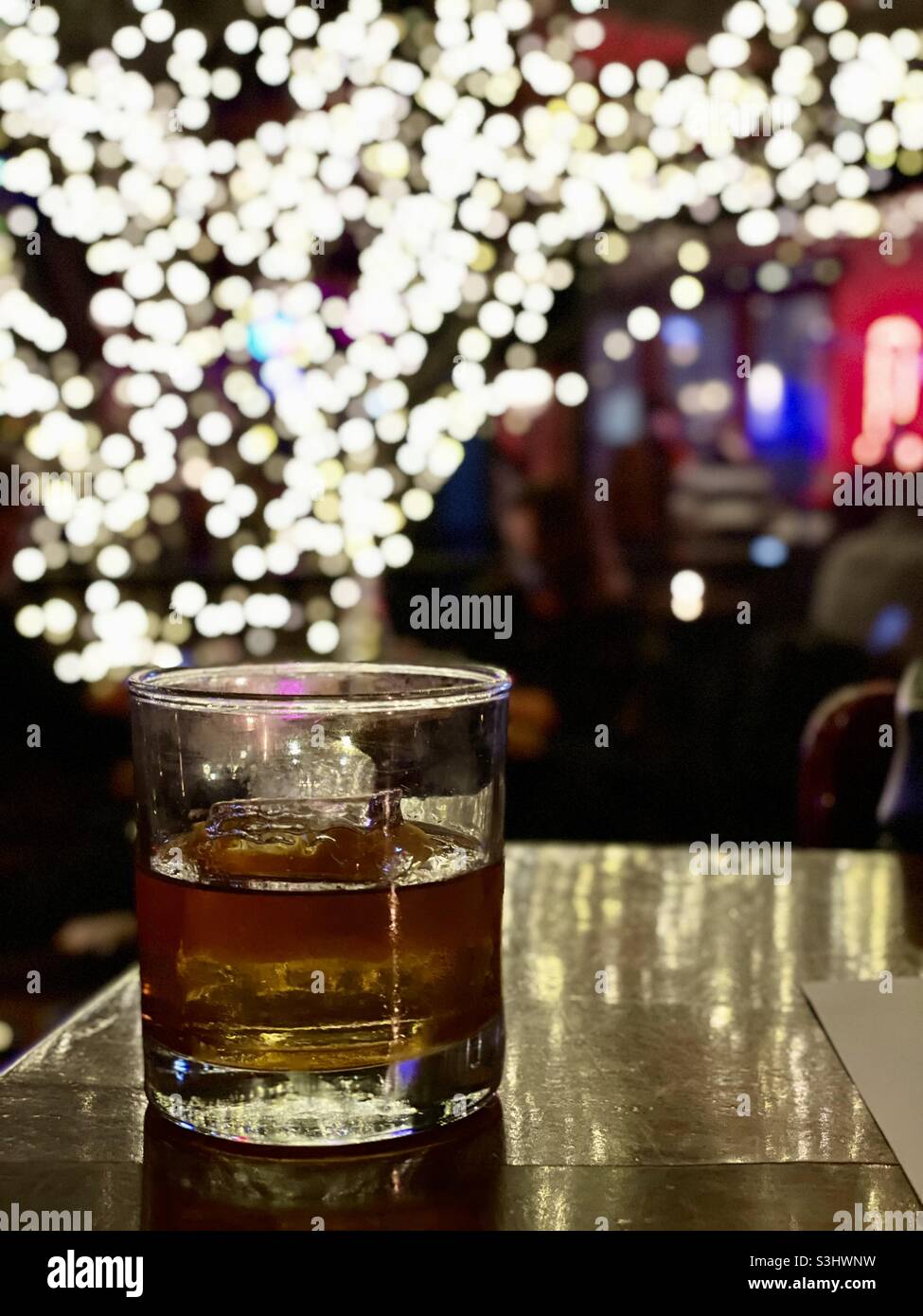 When whiskey shines Stock Photo