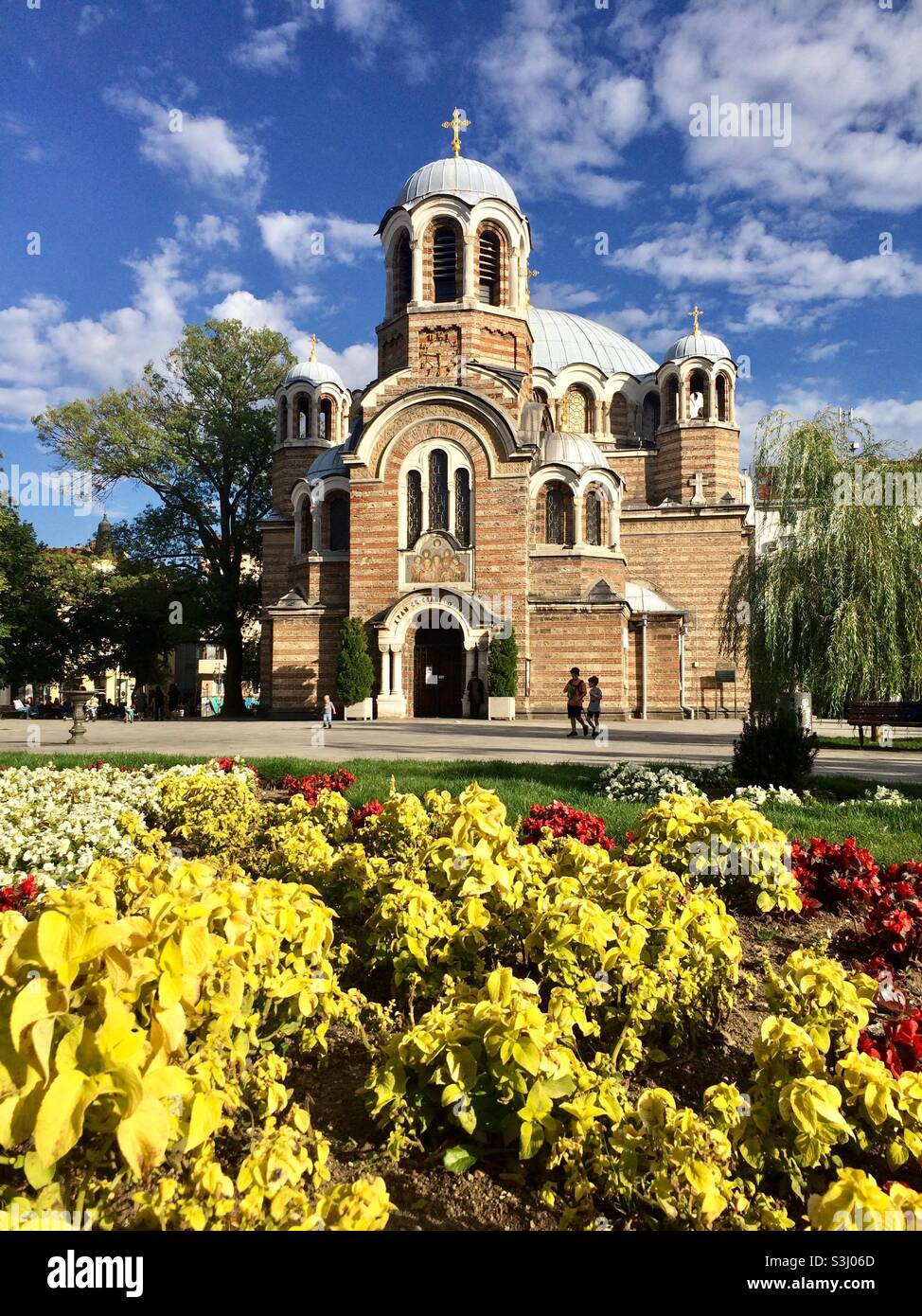Sv. Sedmochislenitsi Orthodox Church in Sofia, Bulgaria. - Smartphone Captured Stock Image