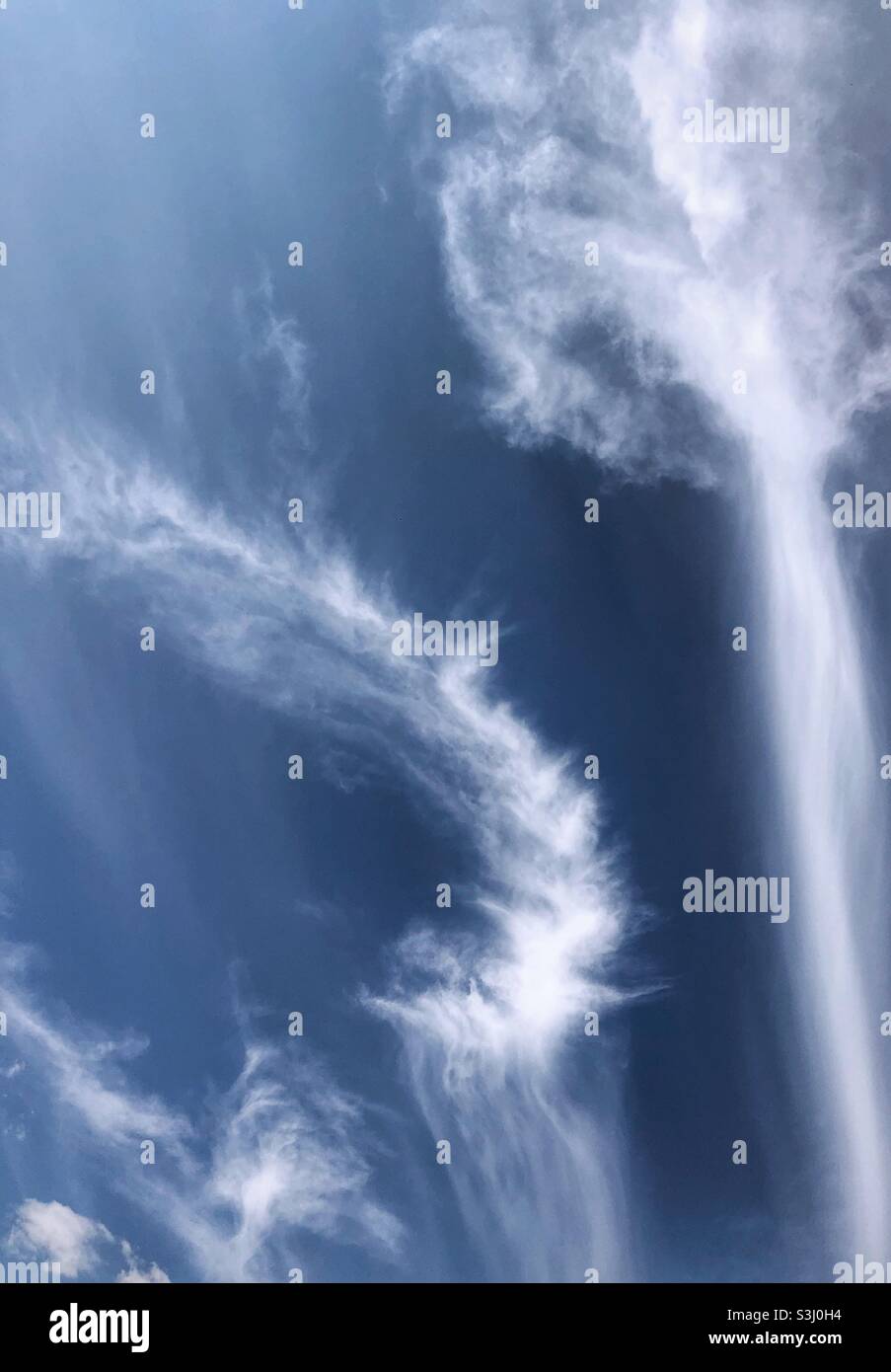 Angelic clouds. - Smartphone Captured Stock Image