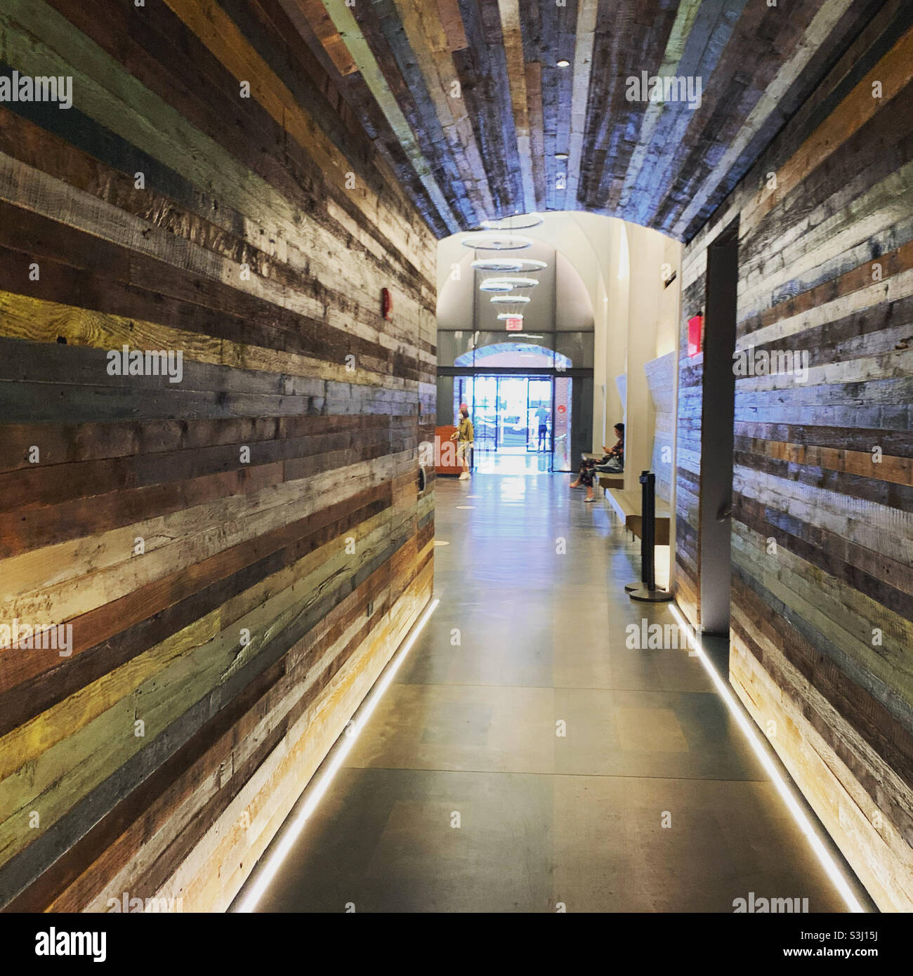 Lobby corridor, Hotel Indigo, Lower East Side, Manhattan, New York, New York, United States