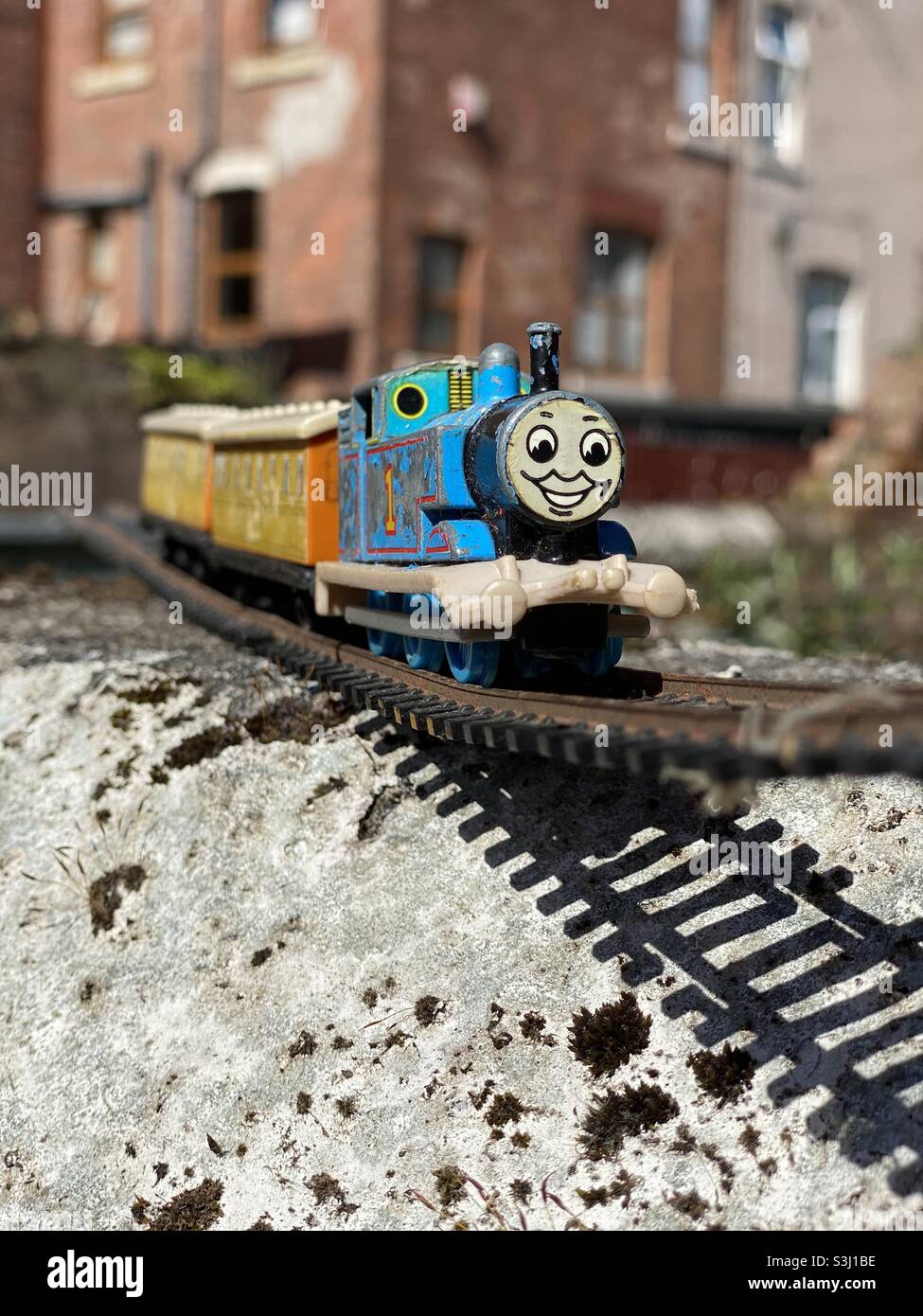 Old ertl Thomas the tank train toy Stock Photo