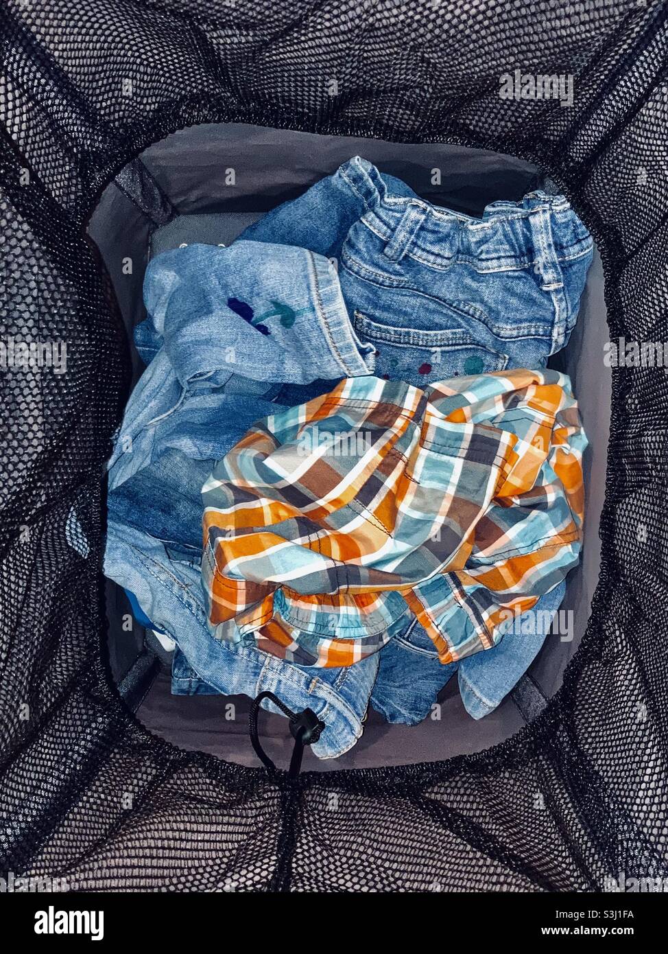 Laundry bag - Smartphone Captured Stock Image