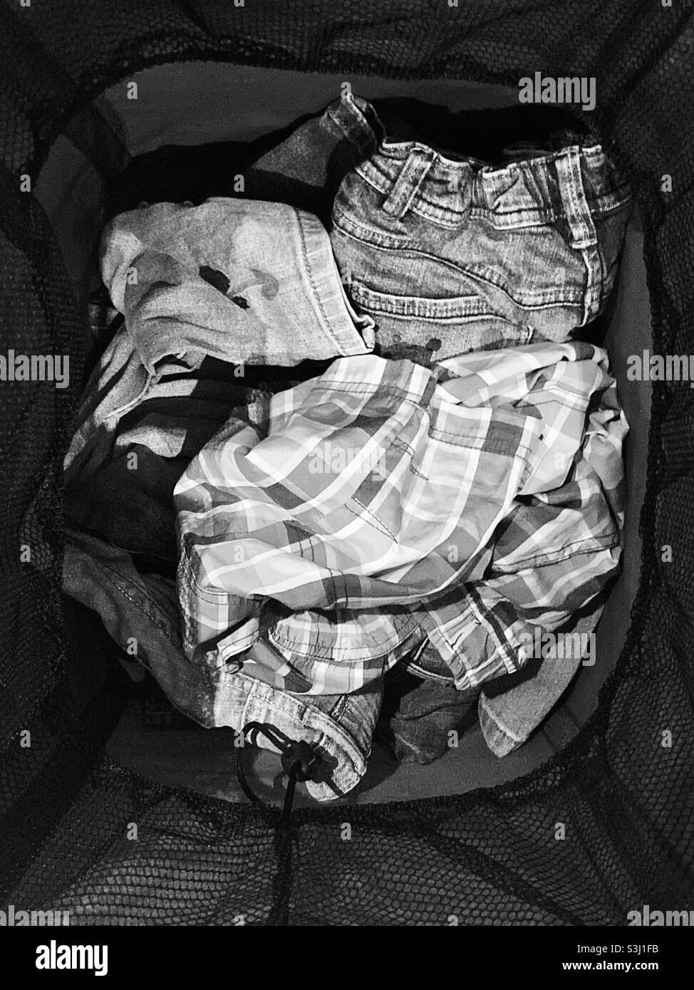 Laundry bag - Smartphone Captured Stock Image