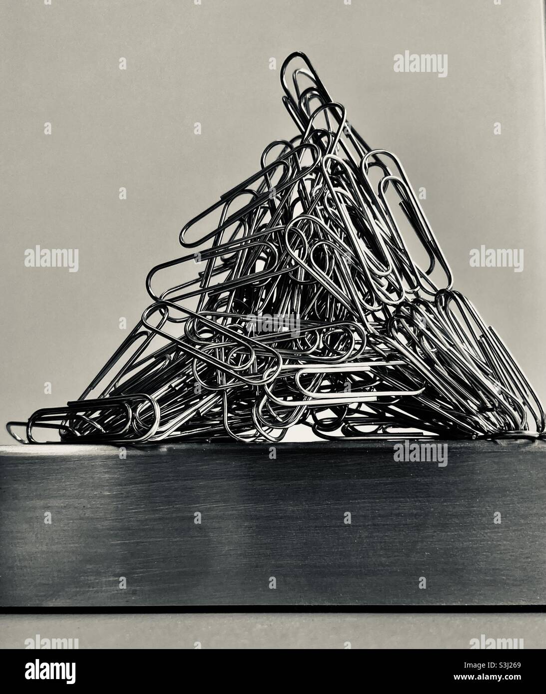 Paper clips on a bar Stock Photo Alamy