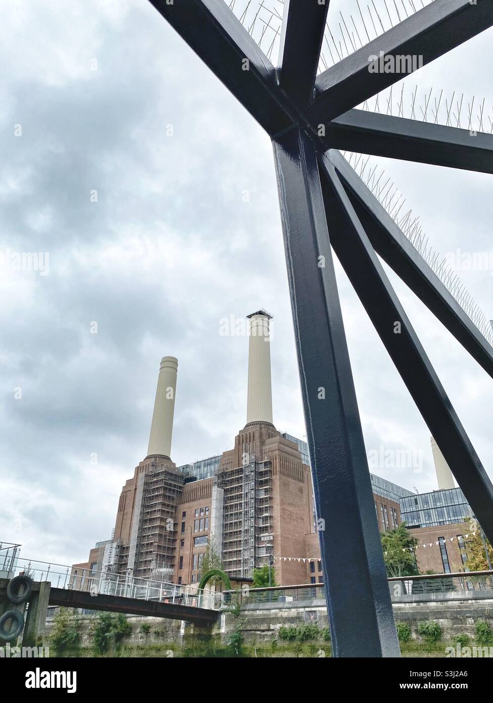 Battersea Power Station London, England - Smartphone Captured Stock Image
