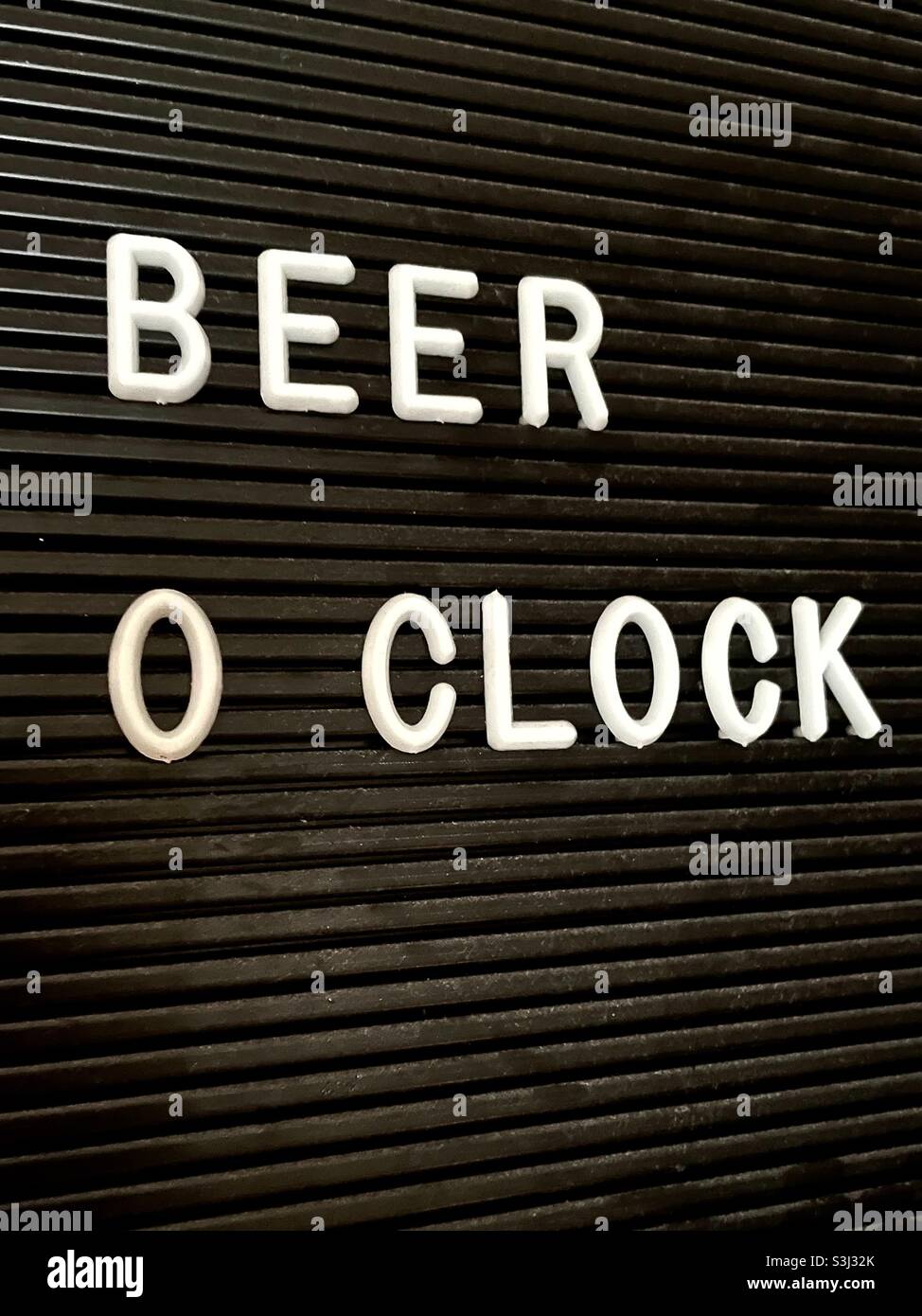 Beer O Clock - Smartphone Captured Stock Image