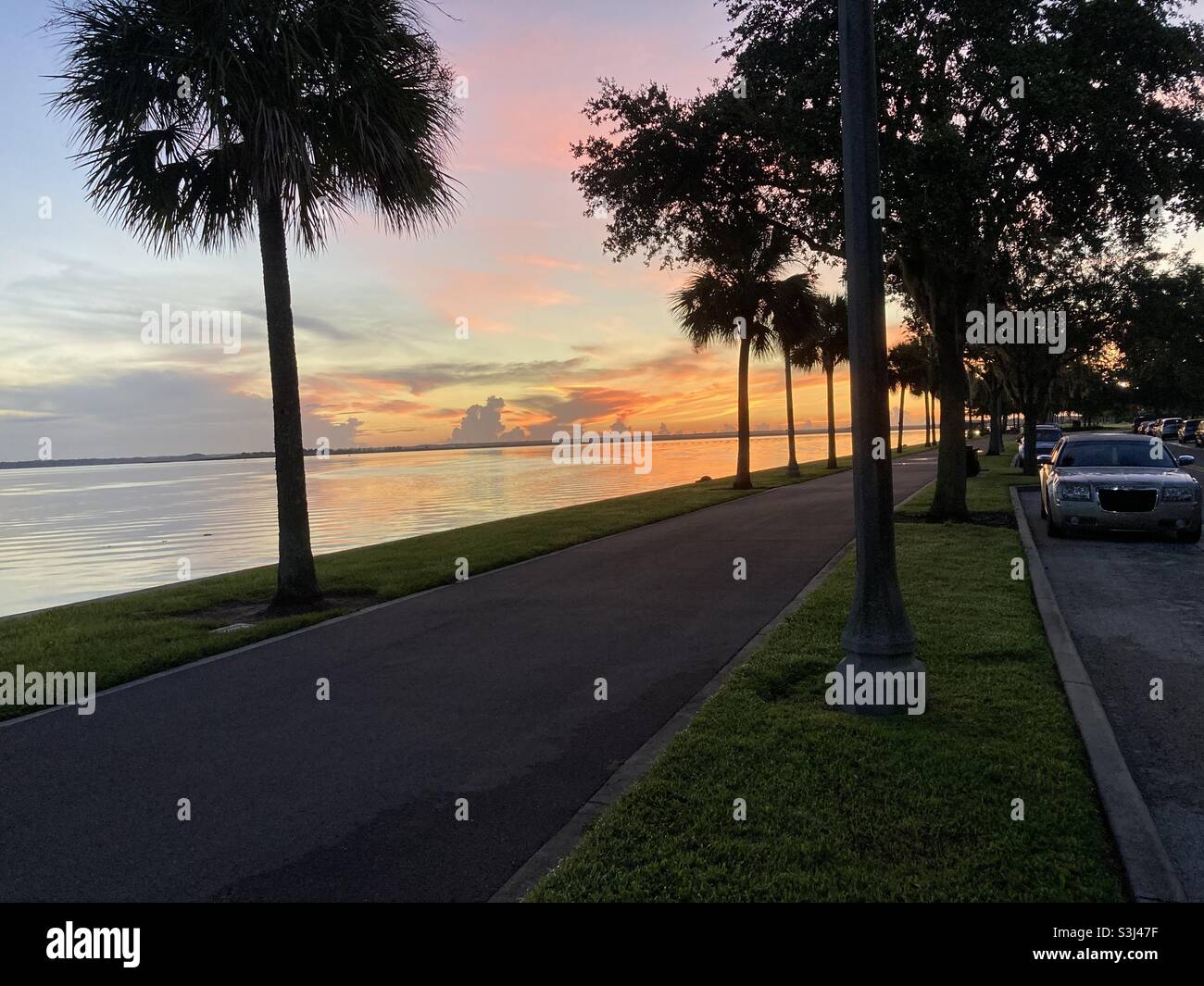 The colors of the sky during sunrise Stock Photo Alamy