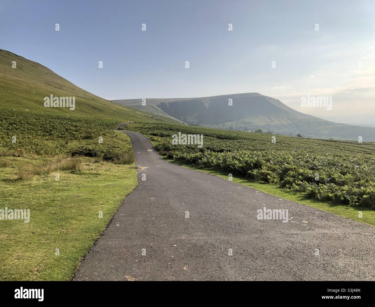 The Gospel Pass in the Black Mountains, Wales. Stock Photo