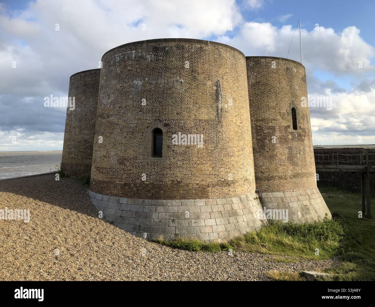 Martello Tower at Aldeburgh in Suffolk. - Smartphone Captured Stock Image