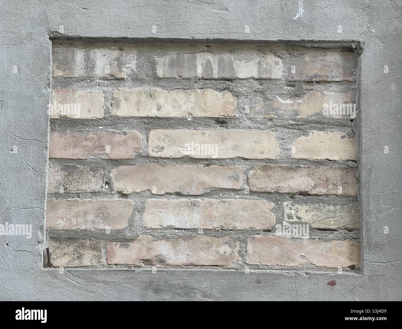 Bricked-up window - Smartphone Captured Stock Image