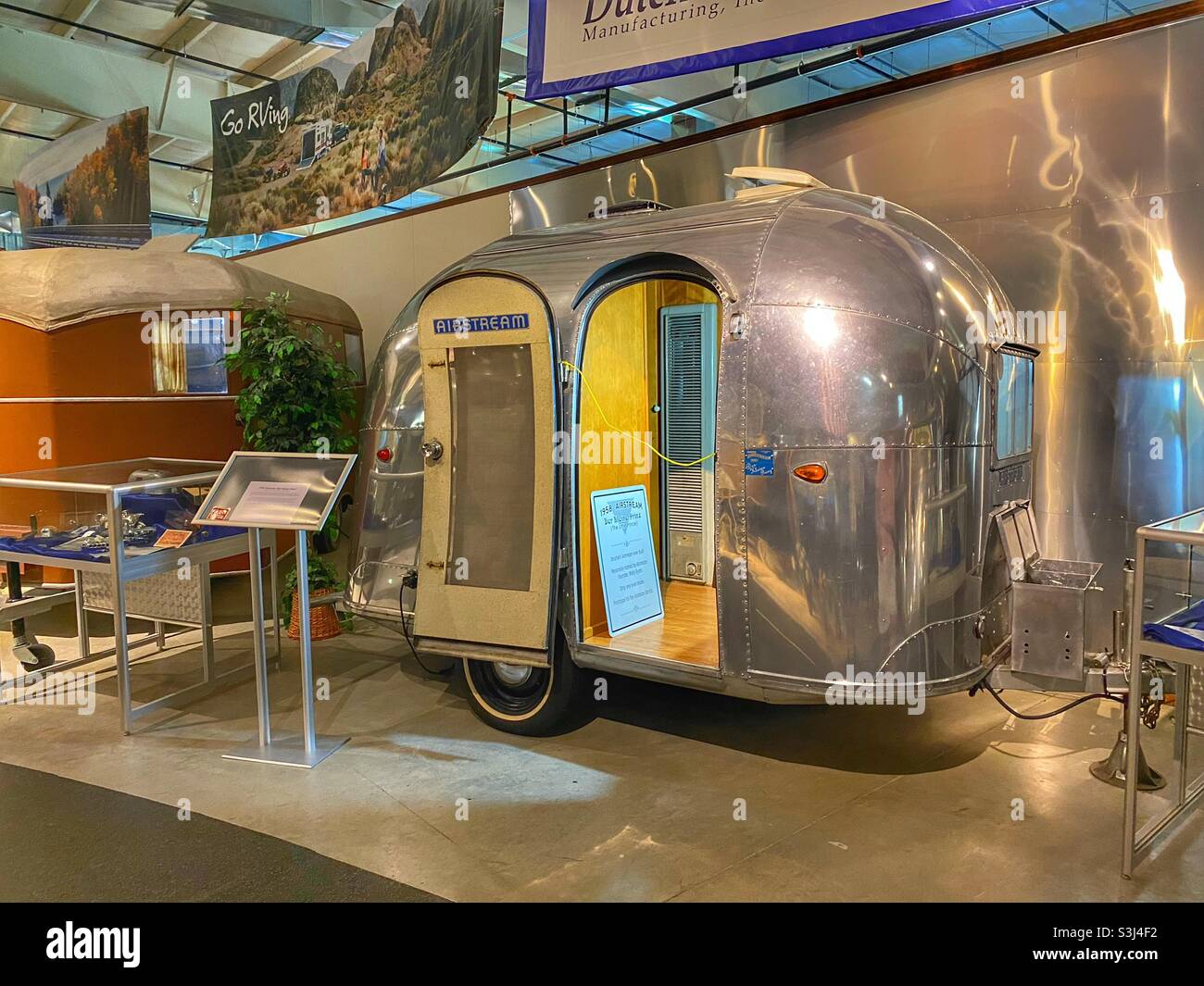Antique RV at the RV museum in Elkhart Indiana - Smartphone Captured Stock Image