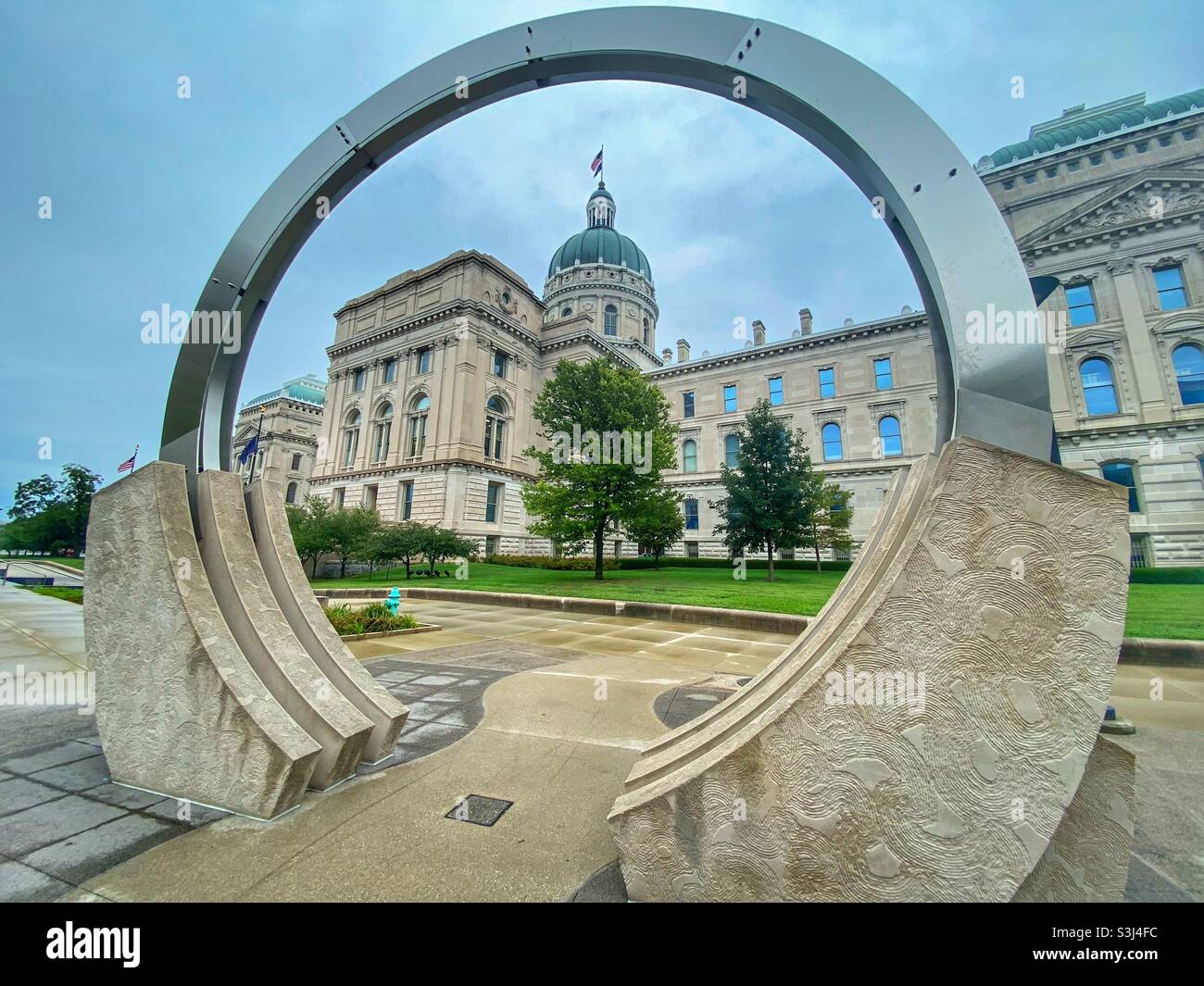 Indianapolis government building - Smartphone Captured Stock Image
