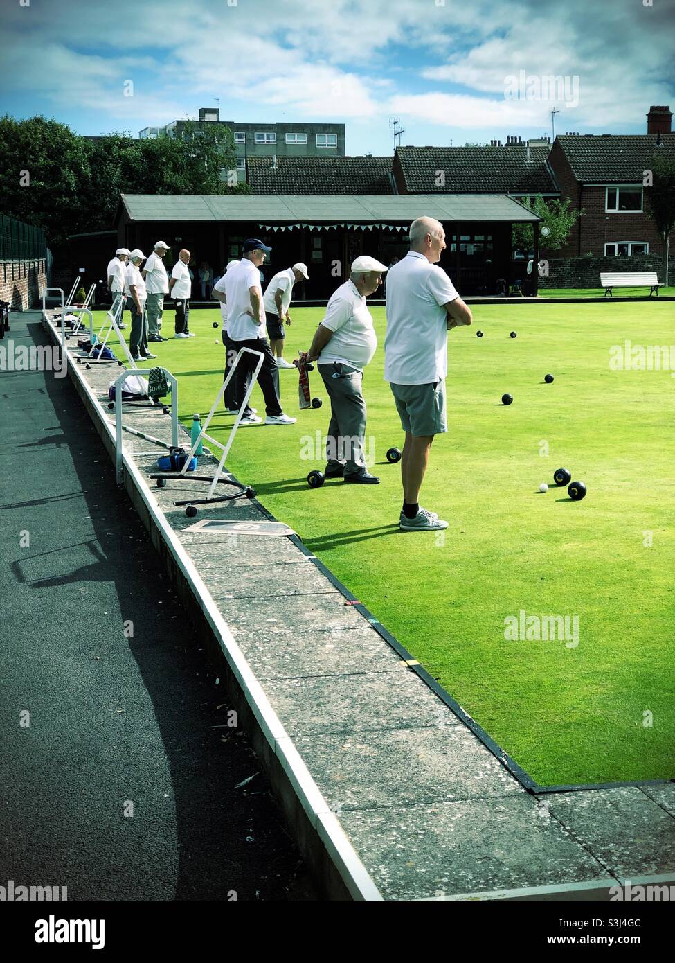 Bowls match - Smartphone Captured Stock Image