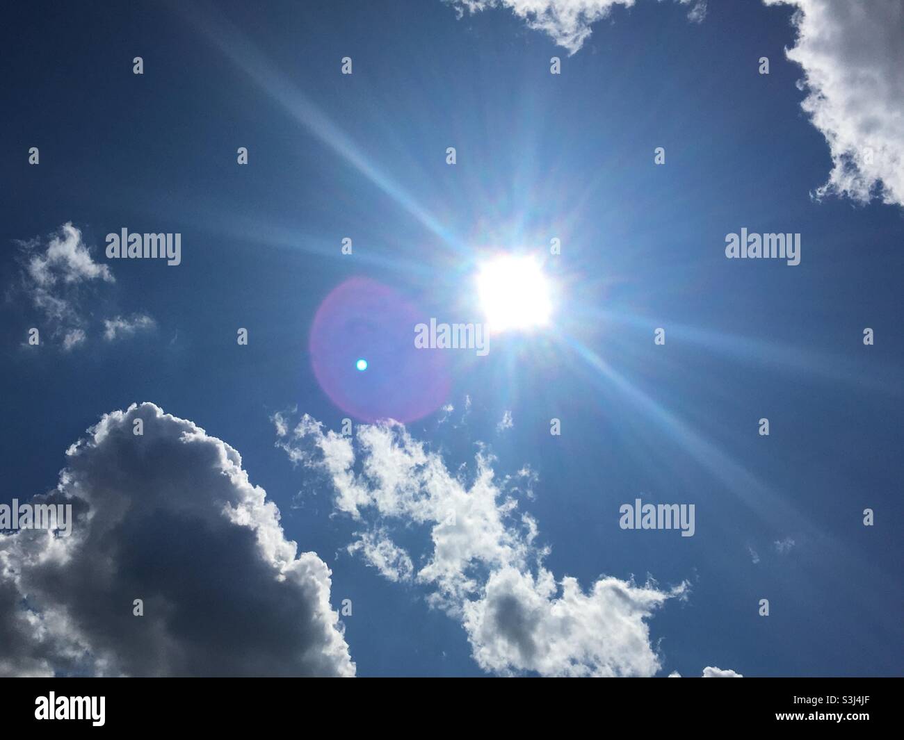 Scheinende Sonne Stock Photo
