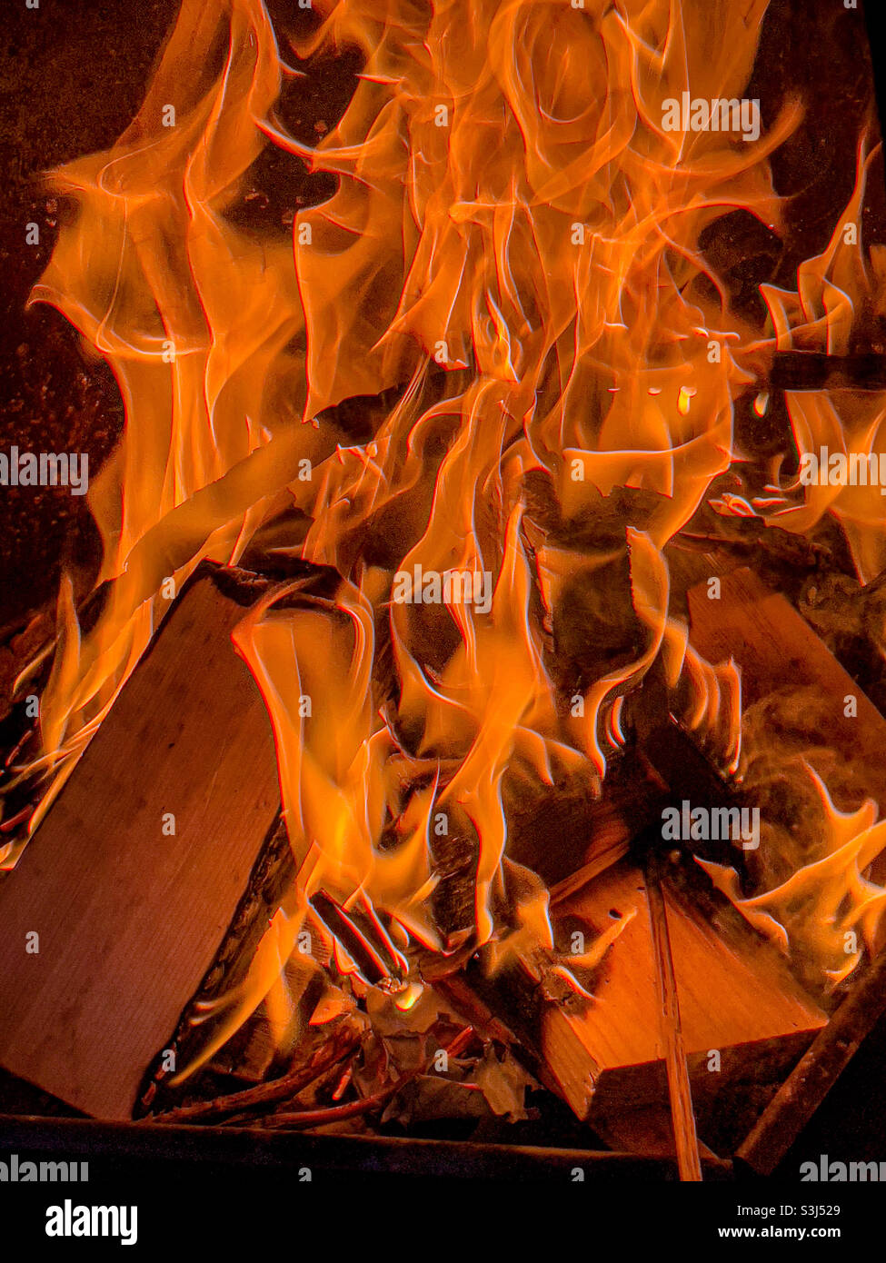 Fire pit - Smartphone Captured Stock Image