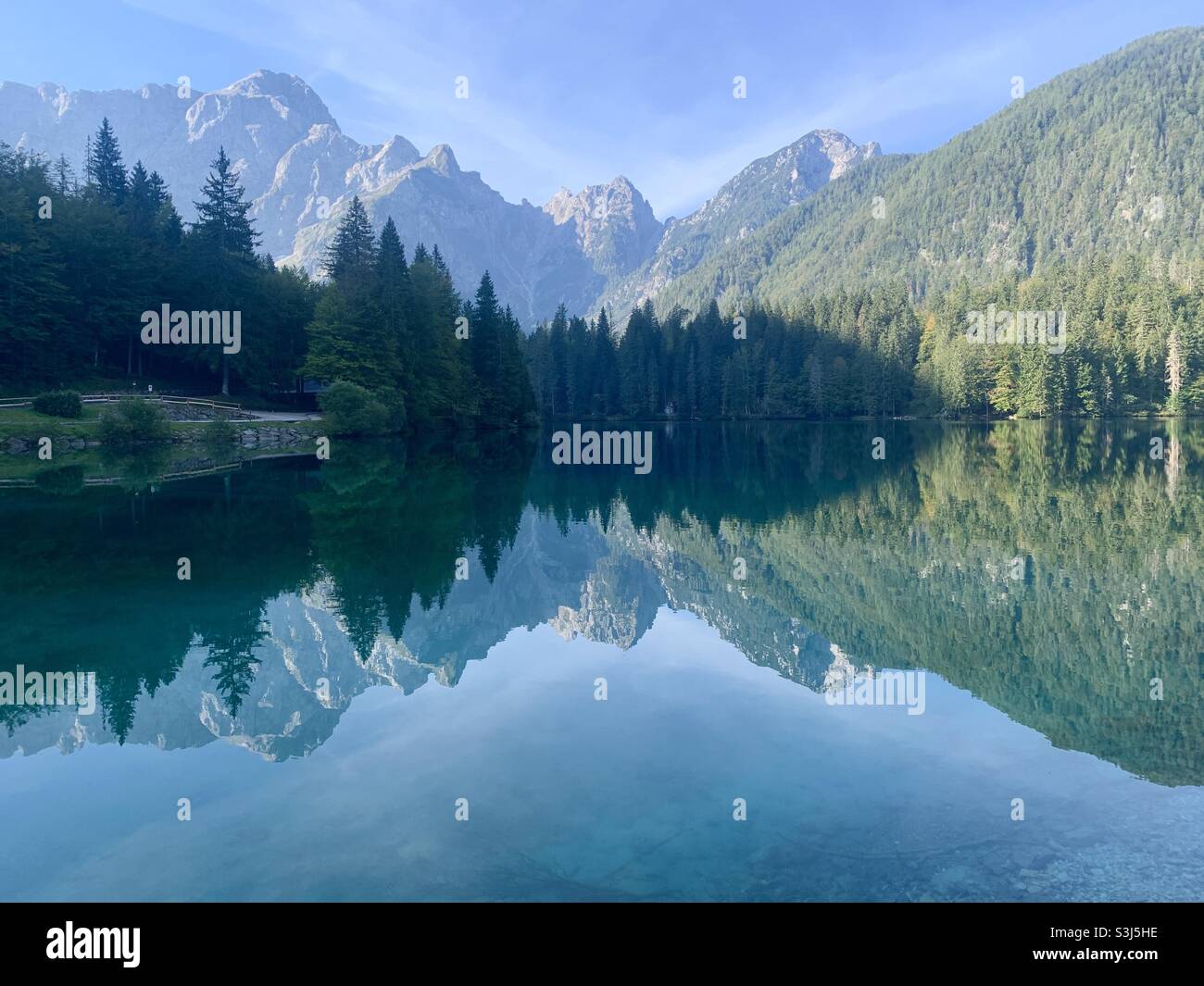Lake fuzine Italy - Smartphone Captured Stock Image