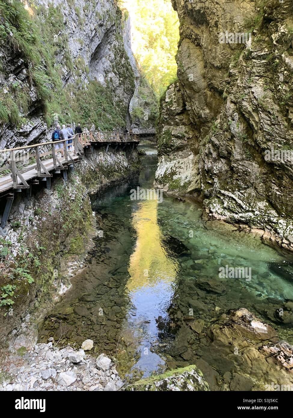 Vintage gorge in Slovenia - Smartphone Captured Stock Image