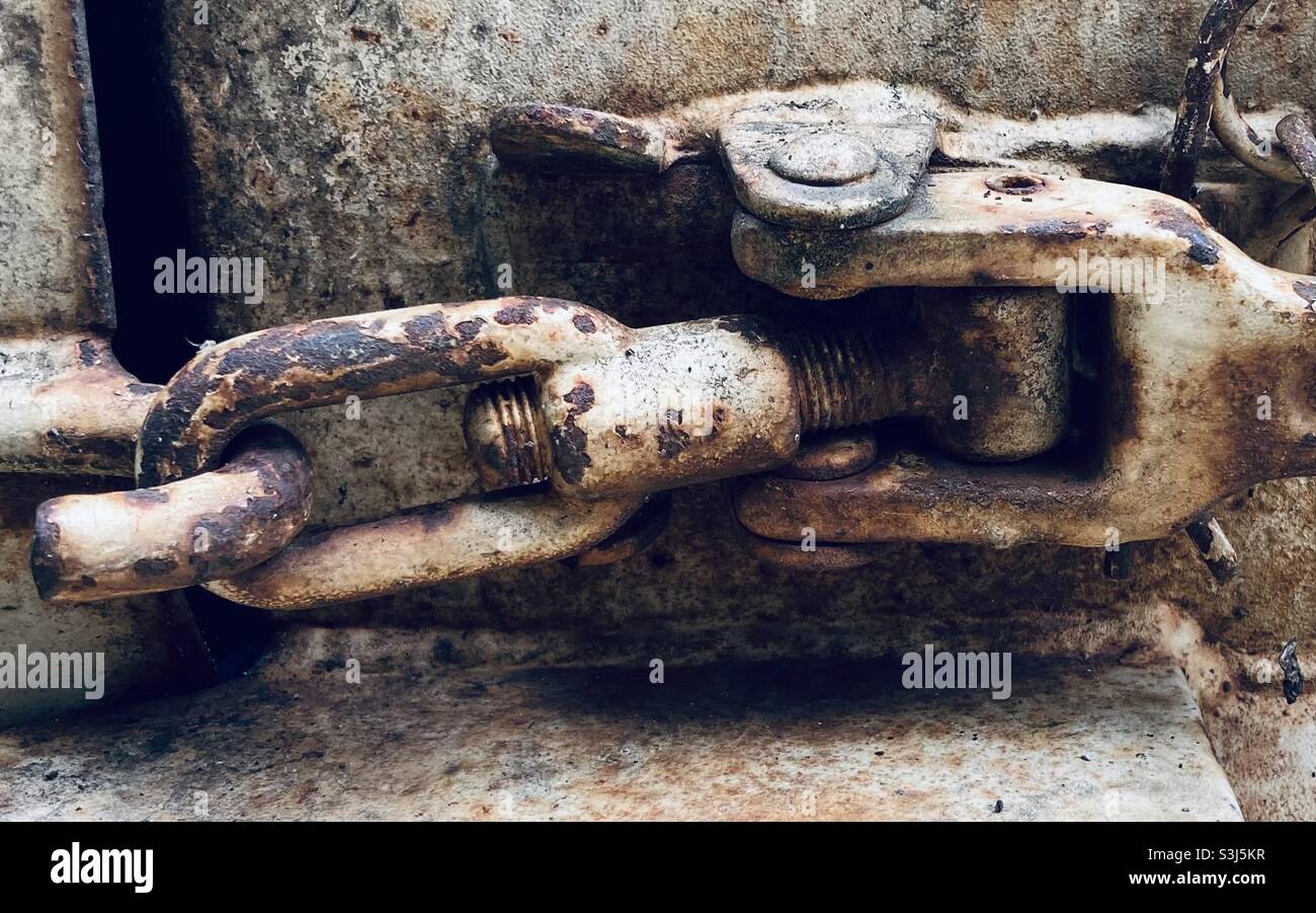 Rusty clamping lever - Smartphone Captured Stock Image